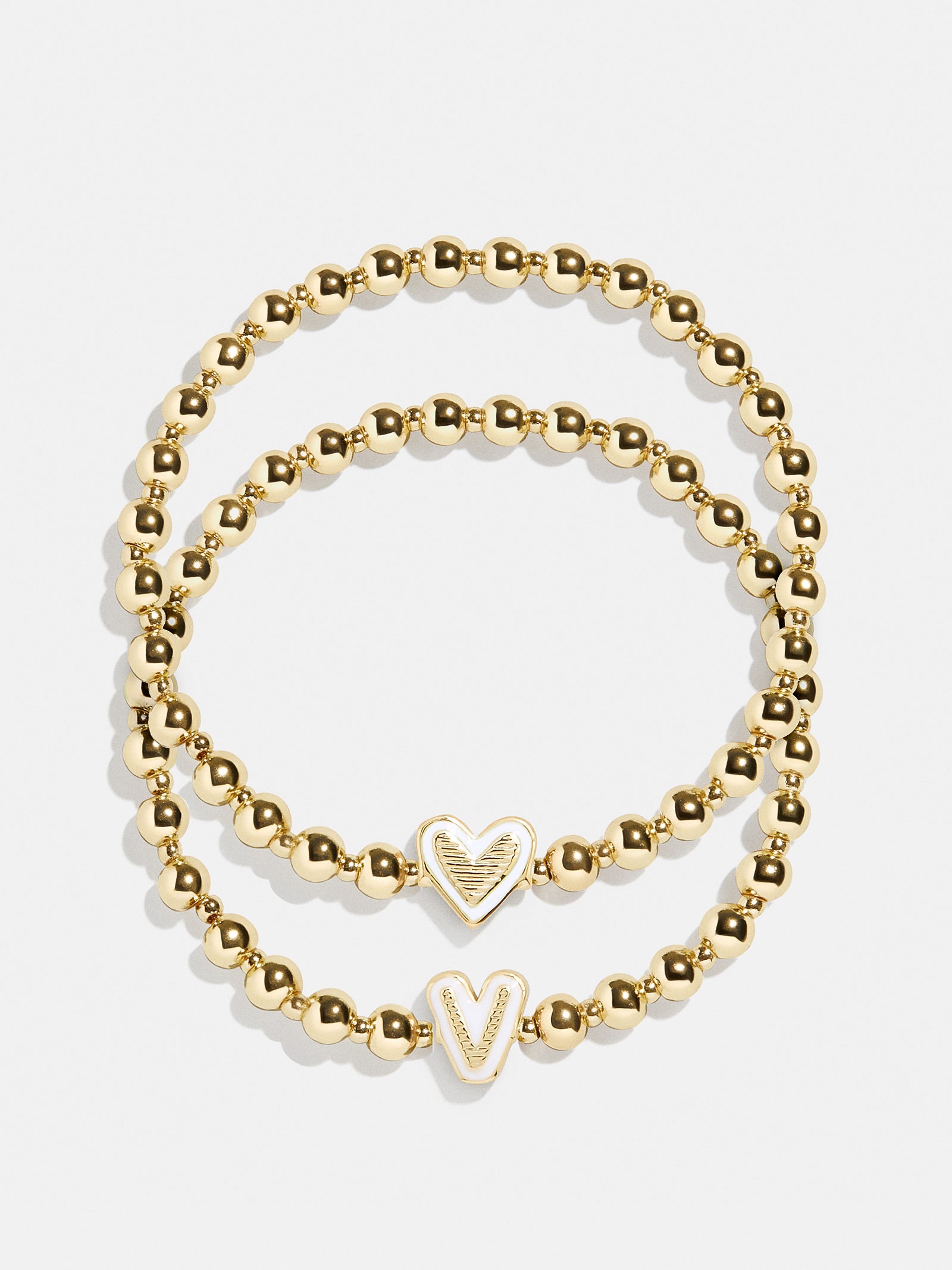 Initial & Heart Kids' Pisa Bracelet Set - Gold-Blues Comming