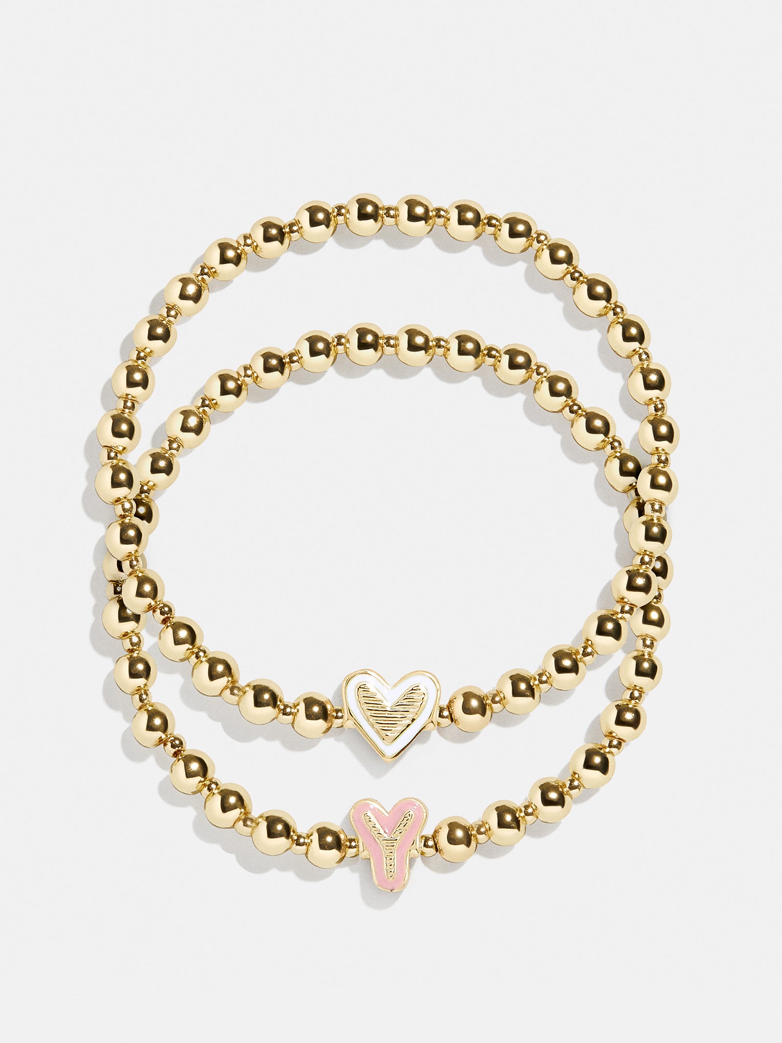 Initial & Heart Kids' Pisa Bracelet Set - Gold-Blues Comming