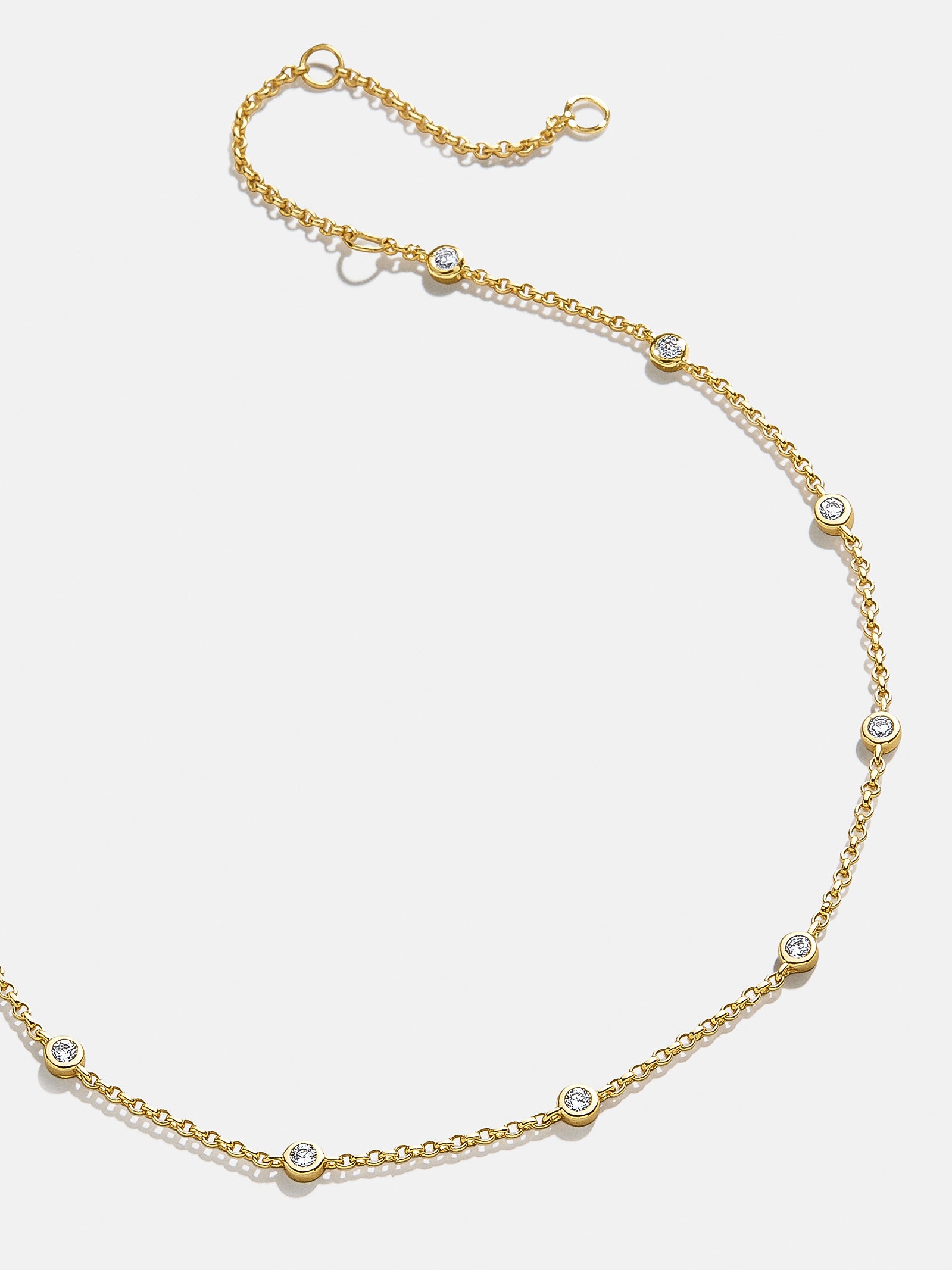 Yasmine 18K Gold Anklet - Gold/Pavé-Blues Comming