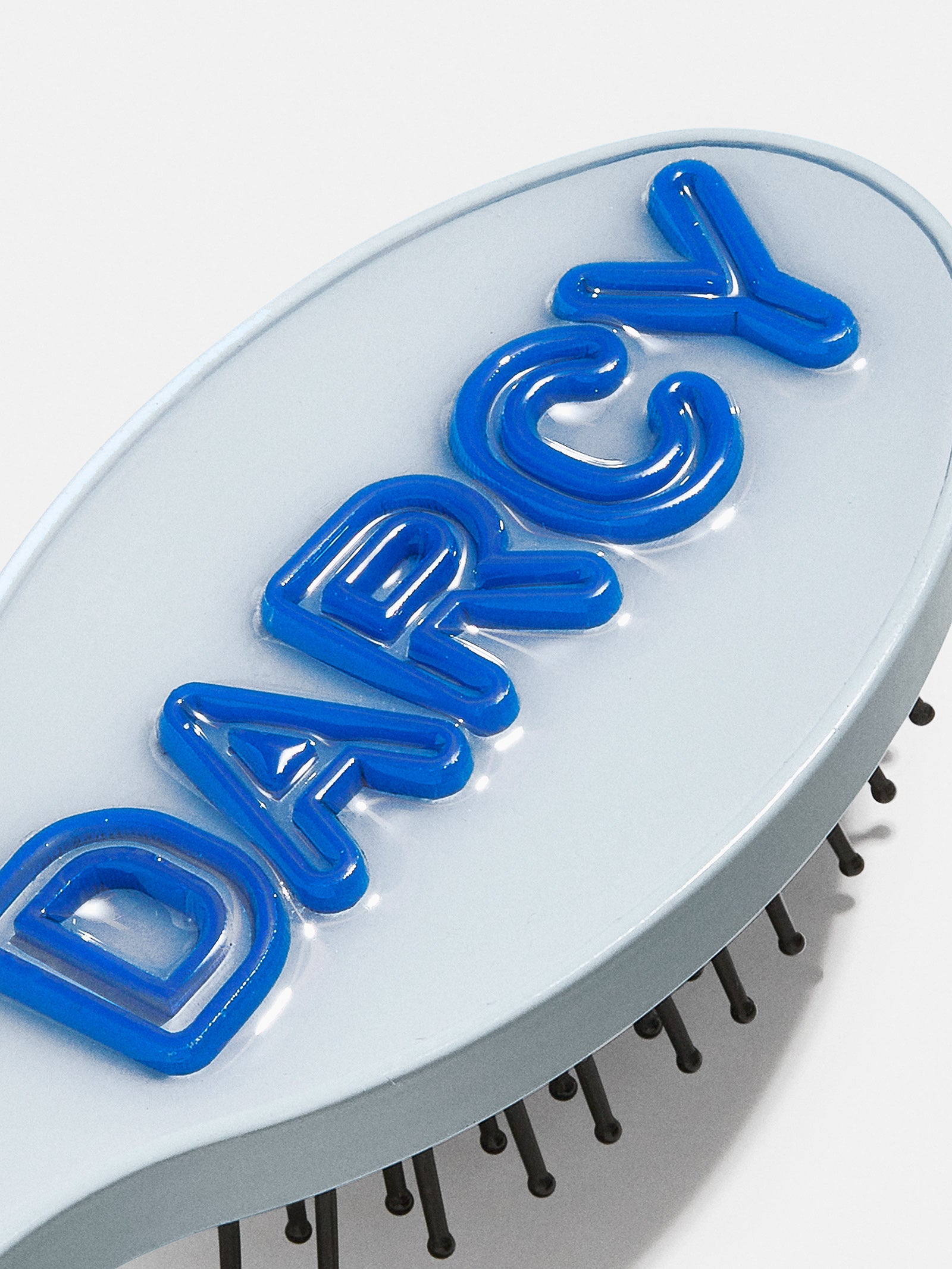 Mini Fine Line Custom Hair Brush - Pale Blue/Cobalt Blue-Blues Comming