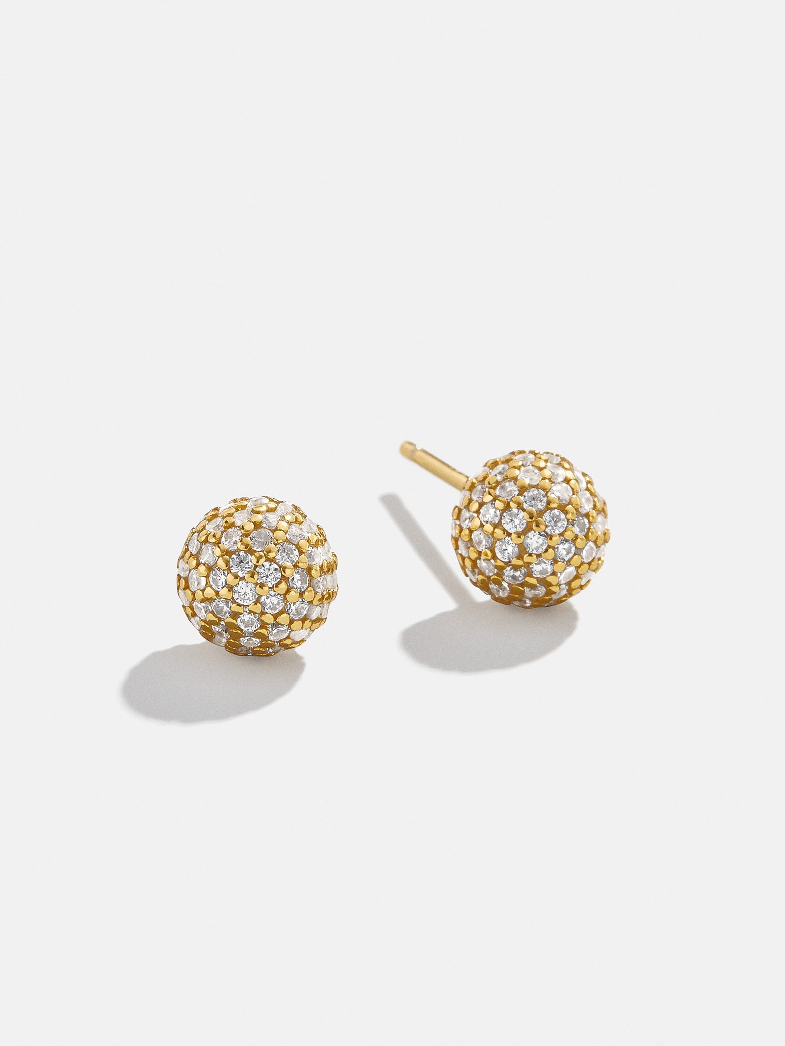 Dorothea 18K Gold Earrings - Gold/Pavé-Blues Comming