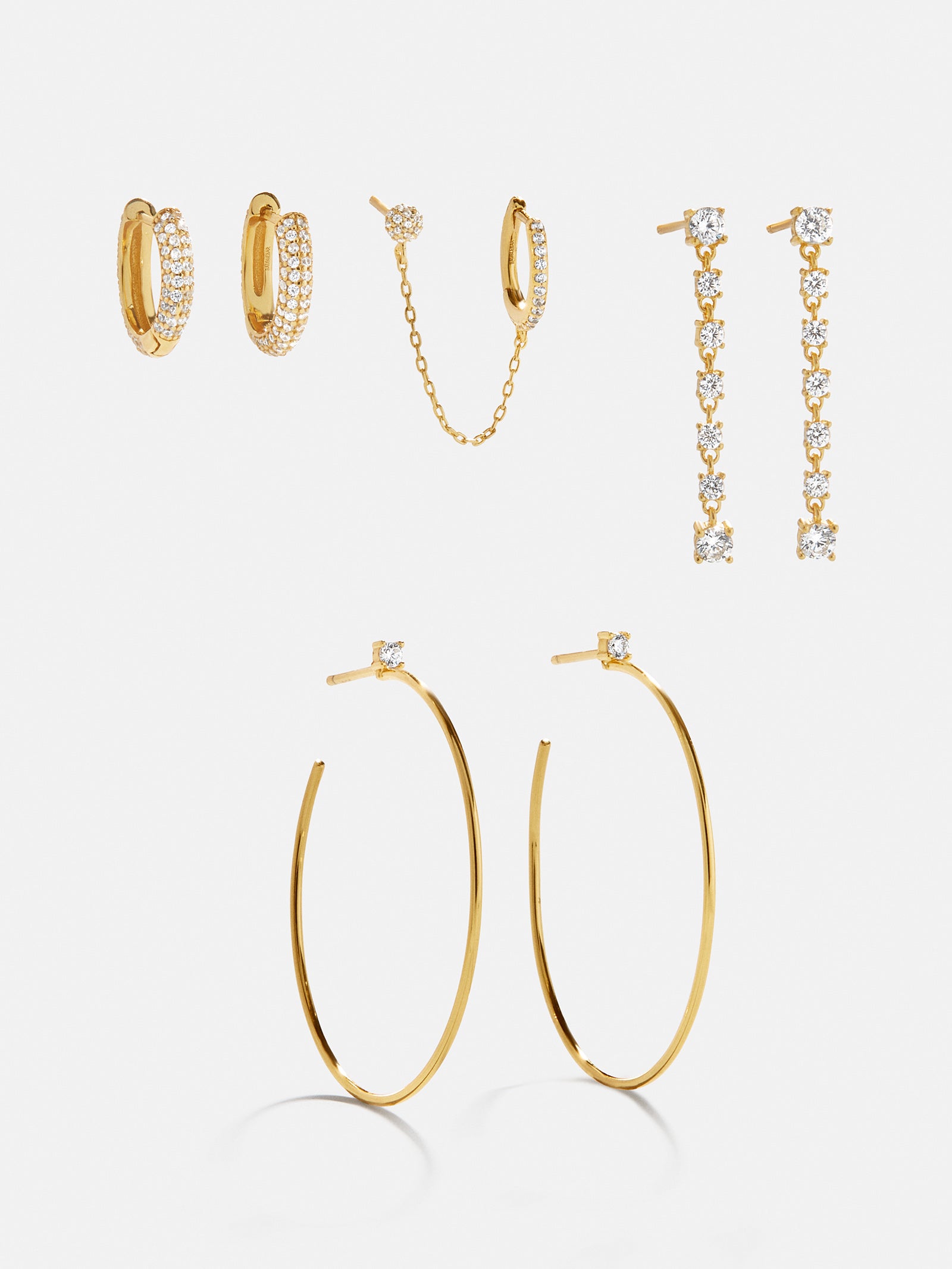 Leighton 18K Gold Earring Set - Leighton 18K Gold Earring Set-Blues Comming