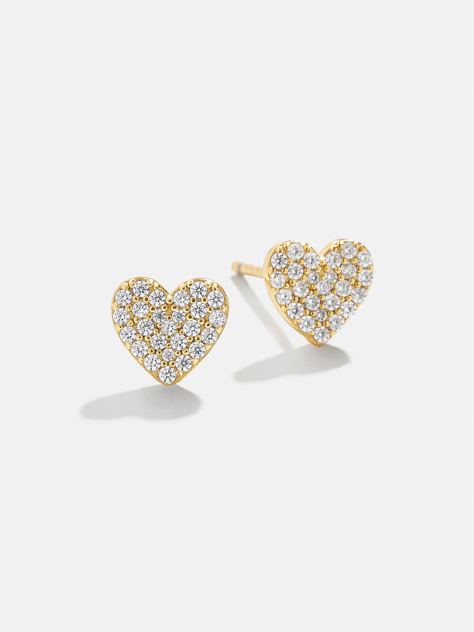 Whole Lotta Heart 18K Gold Kids' Earrings - Pavé Heart-Blues Comming