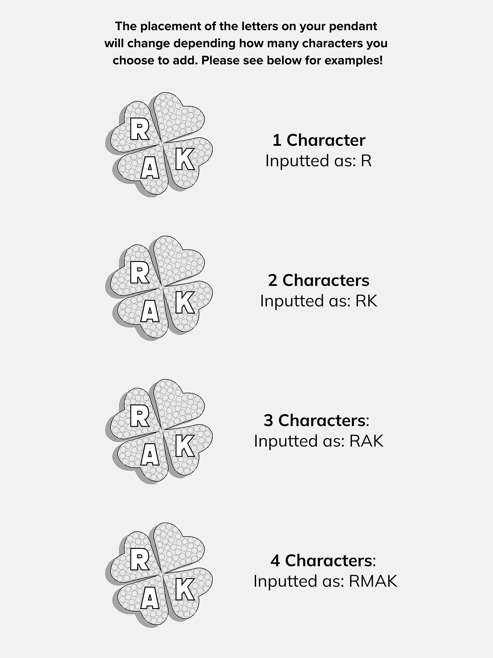 Clover Sterling Silver Custom Pendant Necklace - Sterling Silver. Pavé Cubic Zirconia Stones-Blues Comming