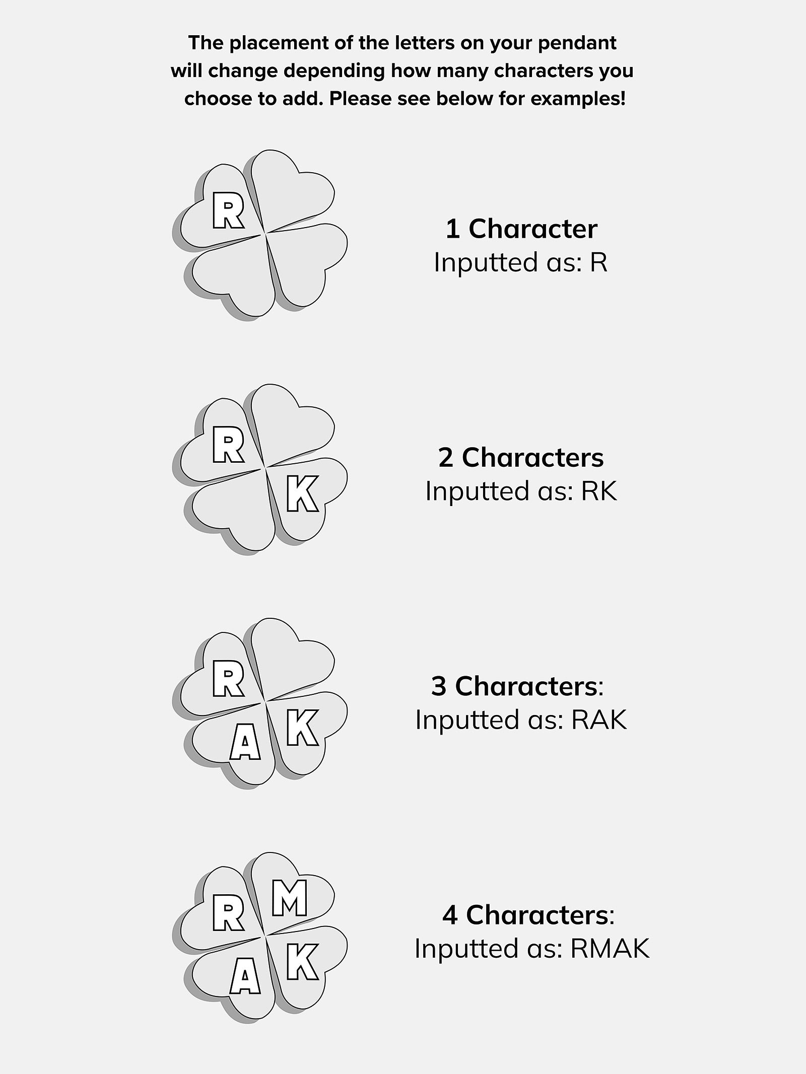 Clover 18K Gold Custom Pendant Necklace - 18K Gold-Blues Comming