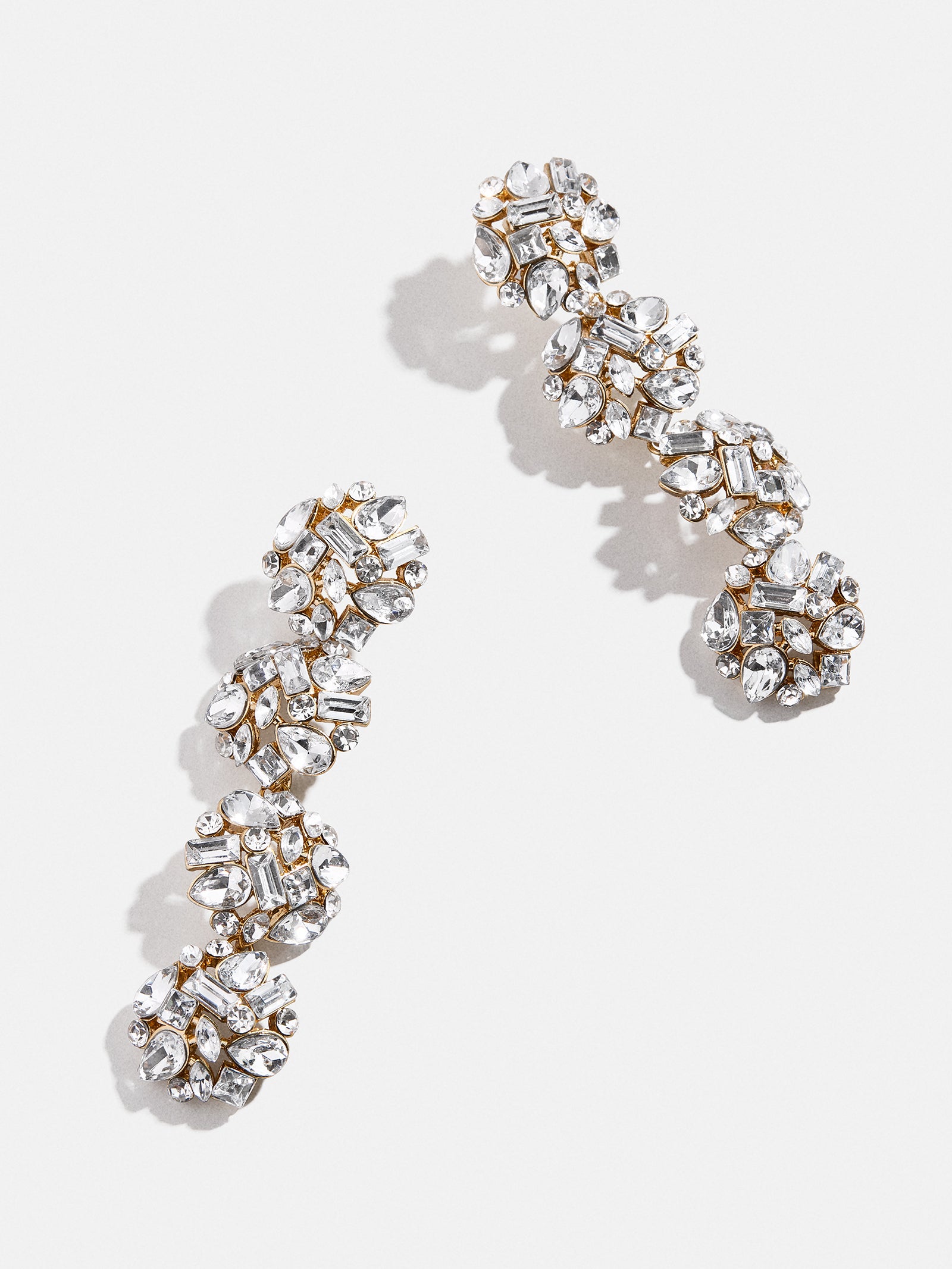 Crystal Cluster Statement Drops - Gold/Pavé-Blues Comming