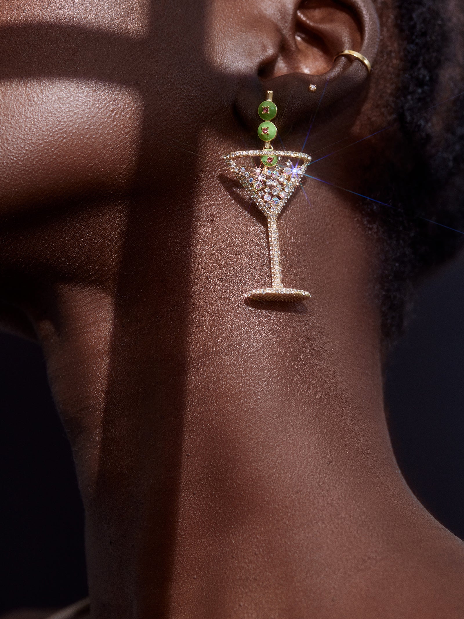 Pimento Memento Martini Earrings - Martini-Blues Comming