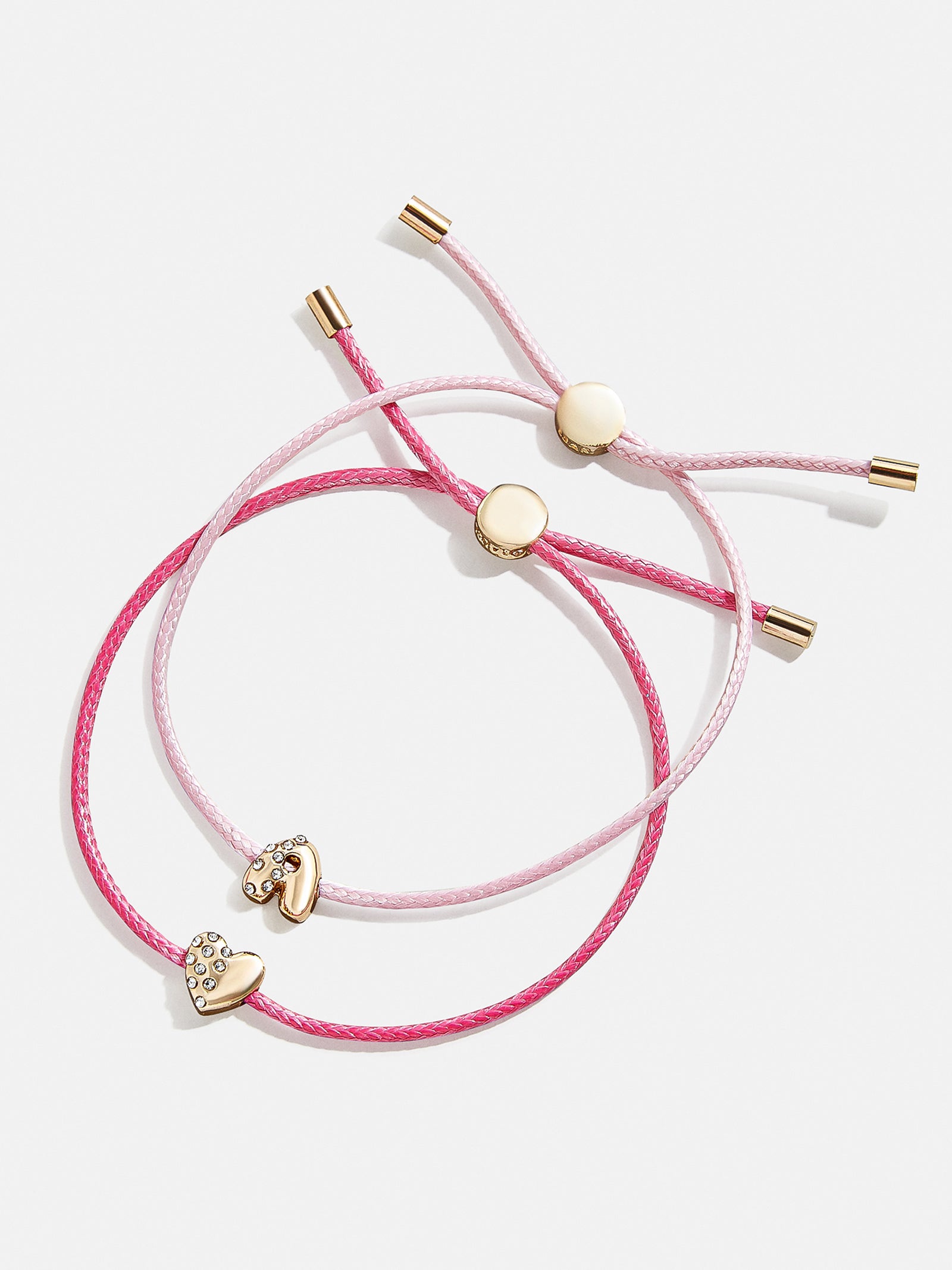 Kids' Cord Initial Bracelet Set - Pink-Blues Comming