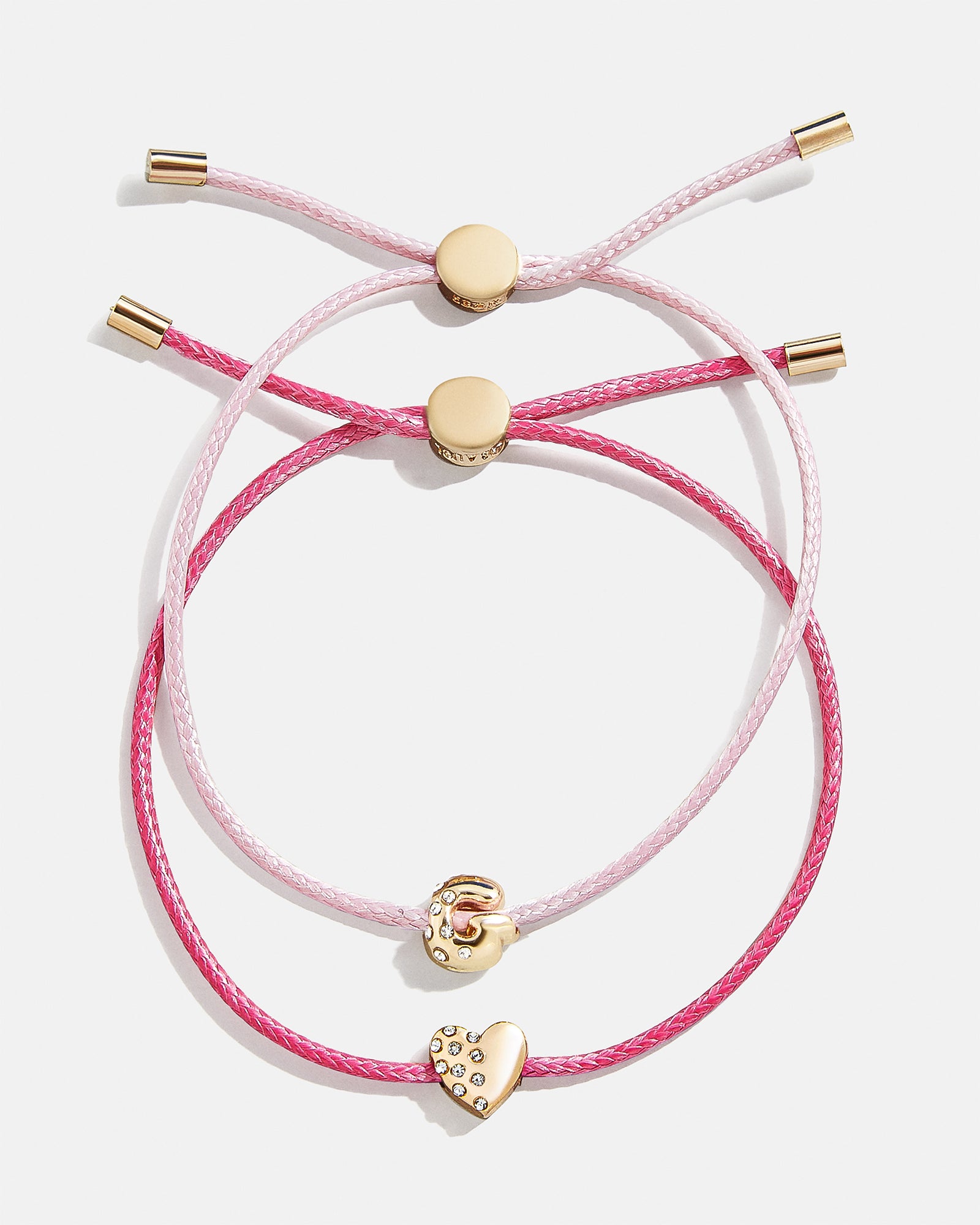 Kids' Cord Initial Bracelet Set - Pink-Blues Comming