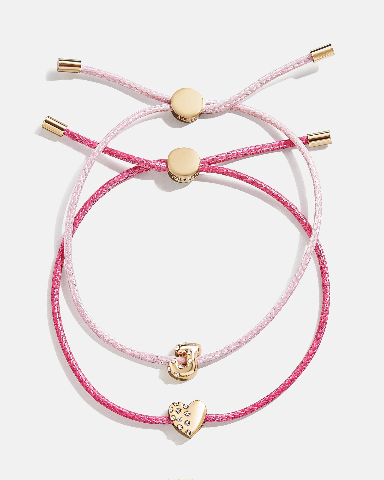 Kids' Cord Initial Bracelet Set - Pink-Blues Comming