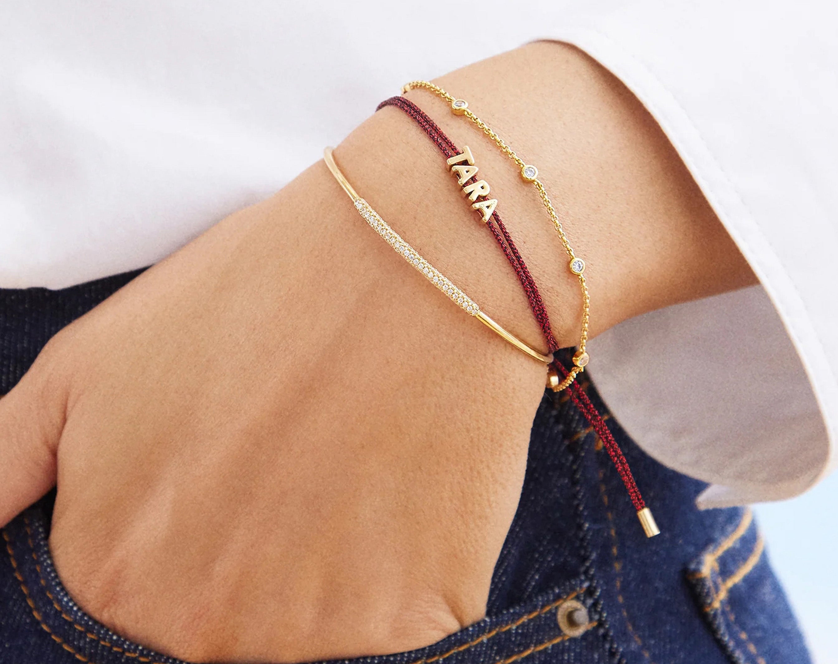 Custom Cord Bracelet - Metallic Red-Blues Comming