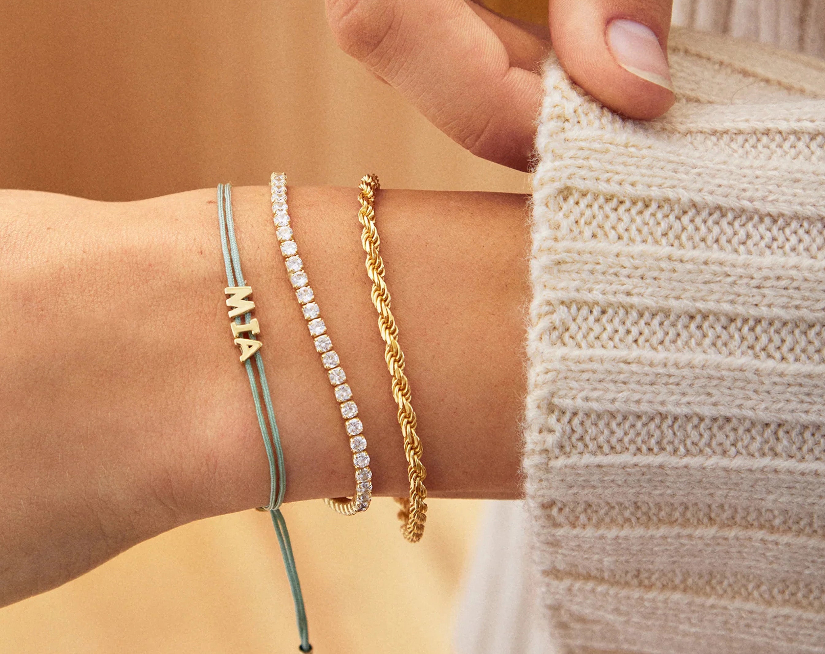 Custom Cord Bracelet - Mint-Blues Comming