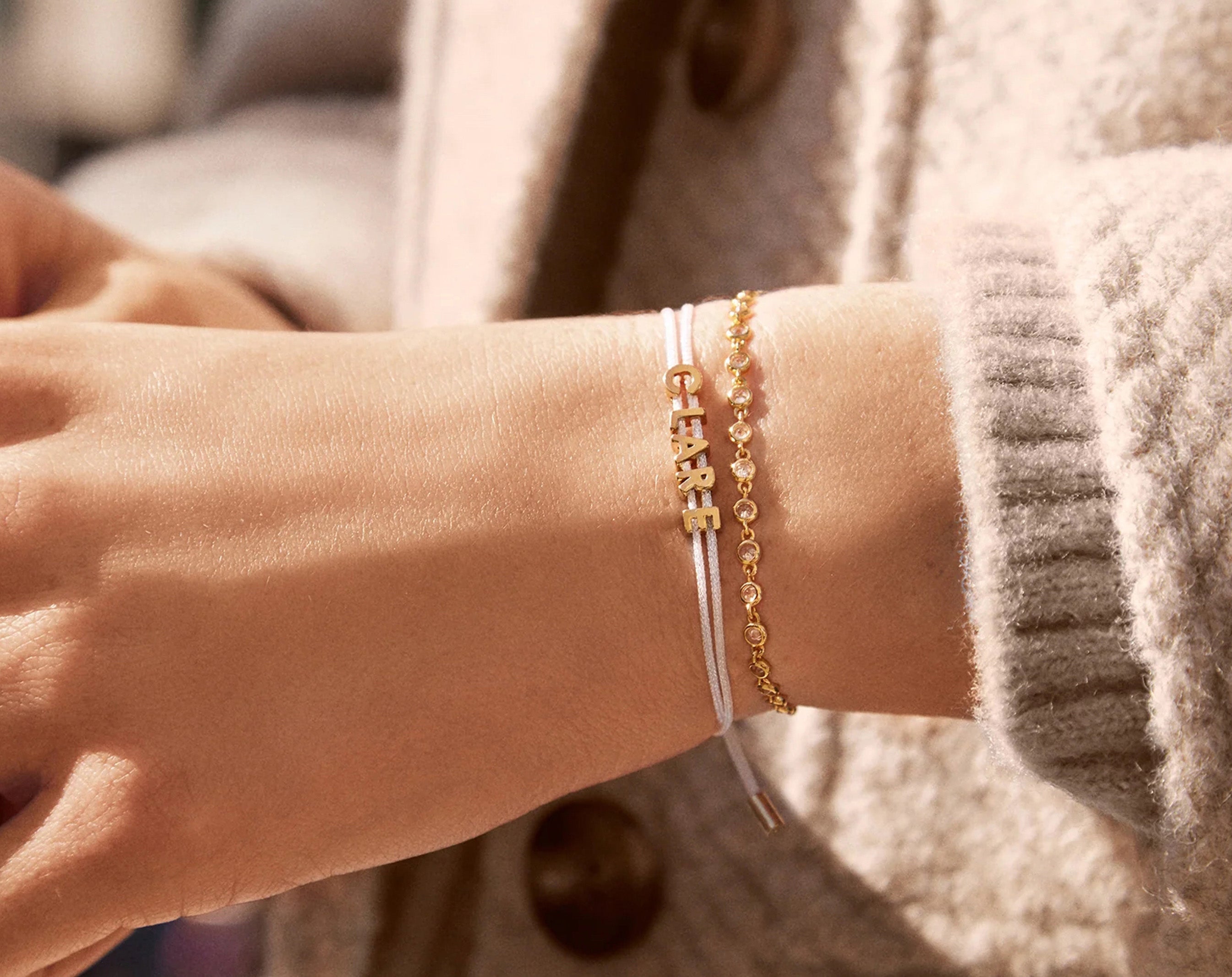 Custom Cord Bracelet - White-Blues Comming