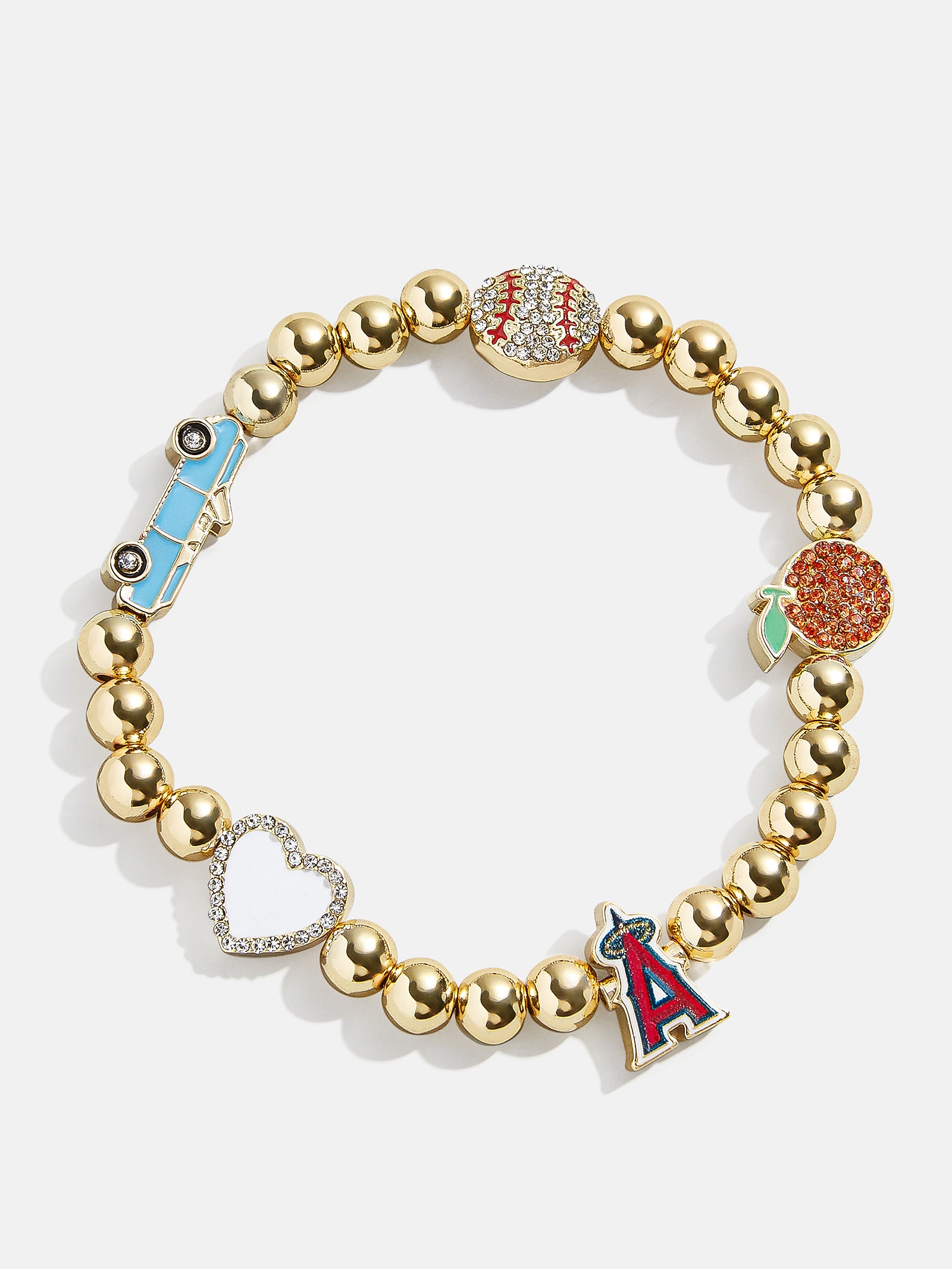 MLB Pisa Charm Bracelet - Los Angeles Angels-Blues Comming