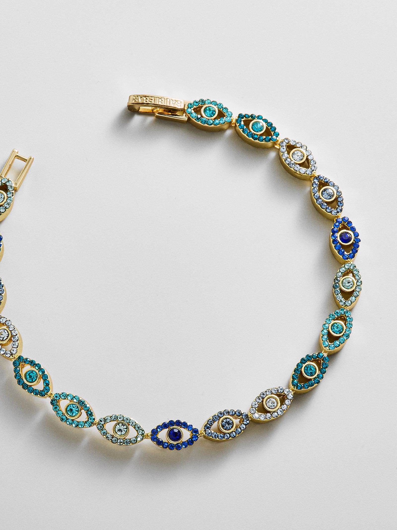 Evil Eye Tennis Bracelet - Gold/Blue-Blues Comming