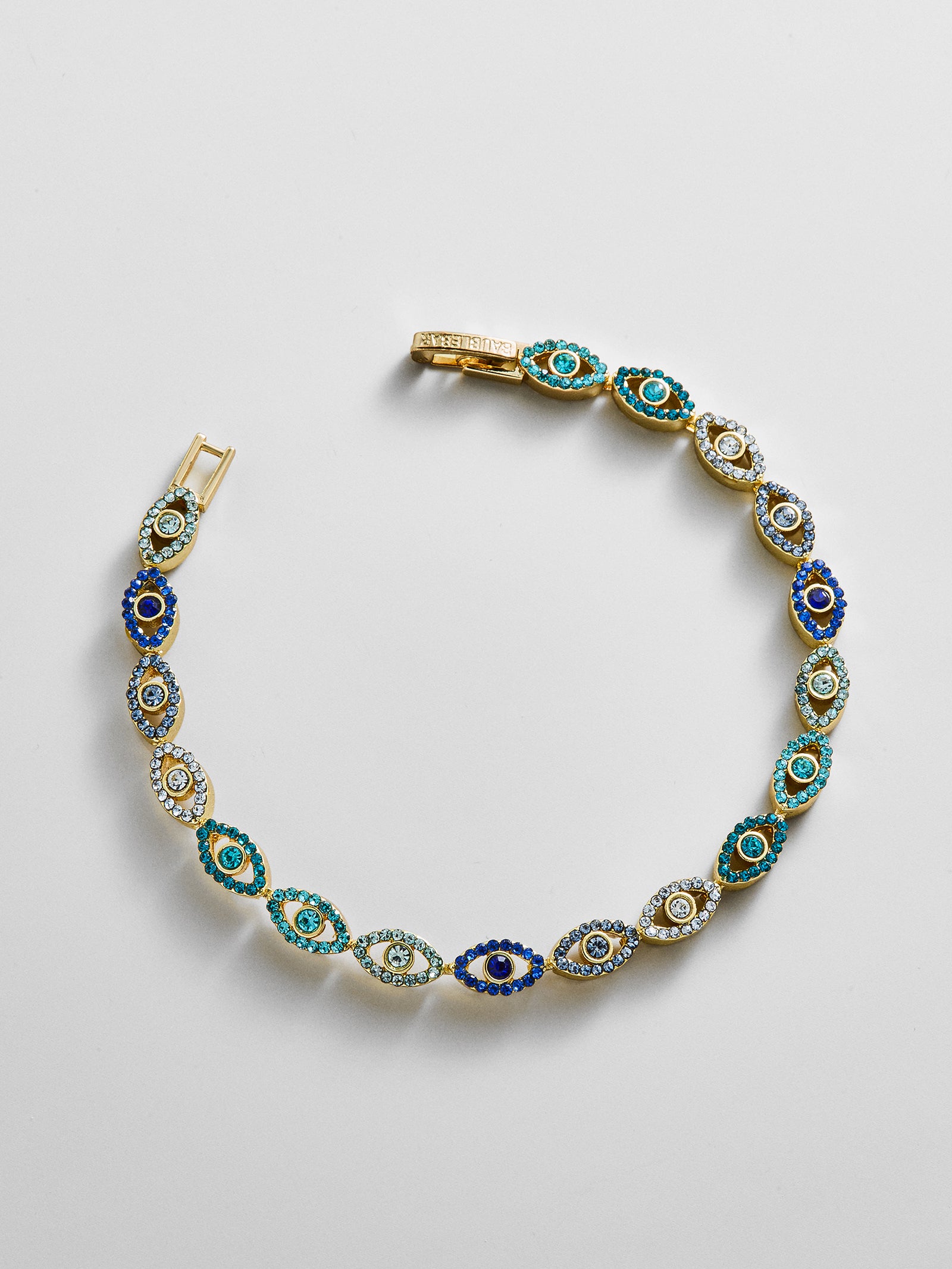 Evil Eye Tennis Bracelet - Gold/Blue-Blues Comming