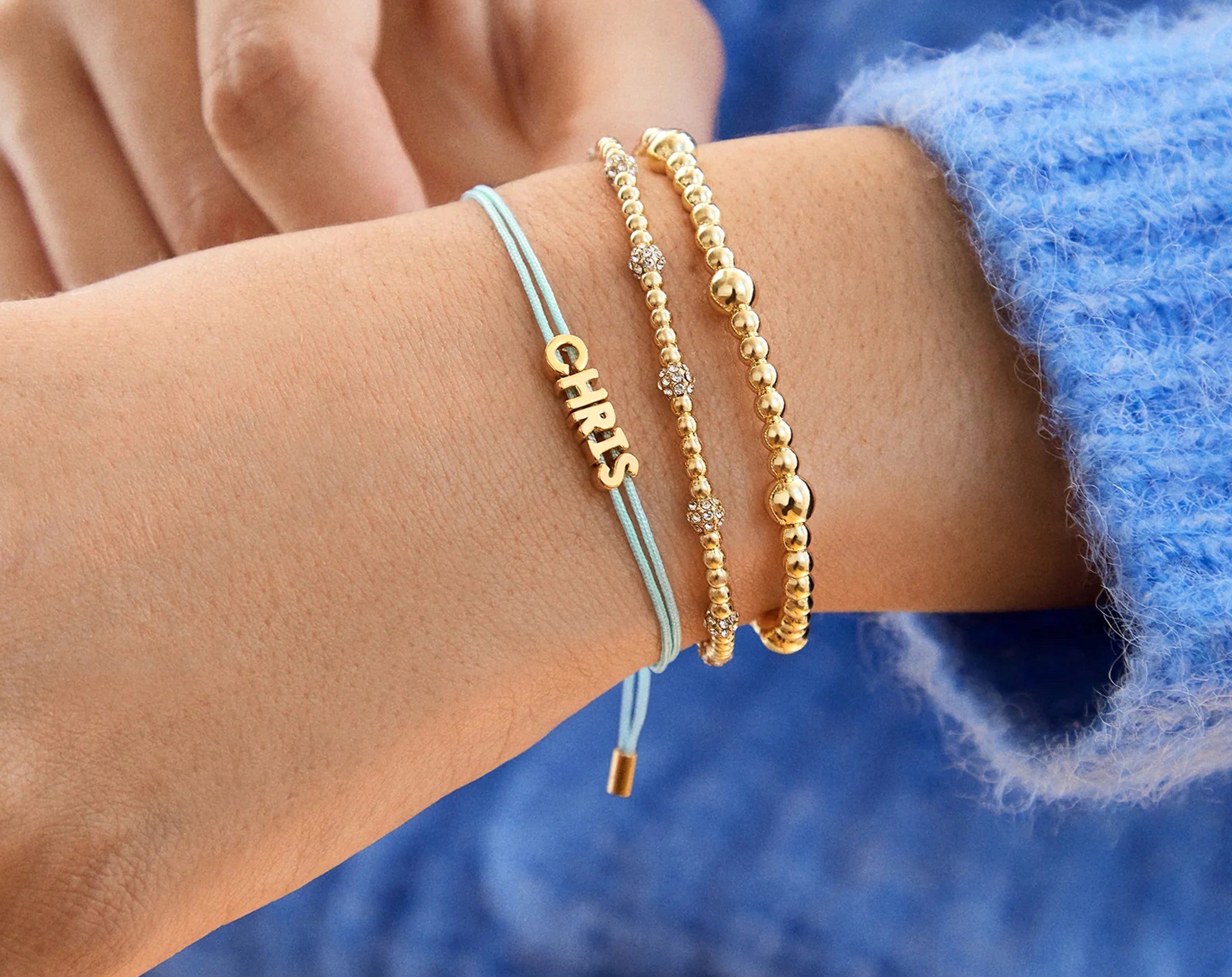 Custom Cord Bracelet - Neon Blue-Blues Comming