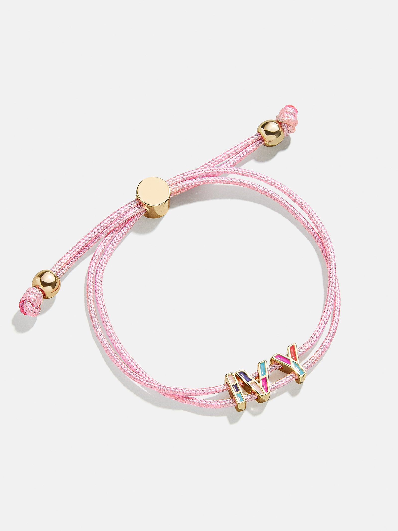 Kids' Custom Cord Bracelet - Pink-Blues Comming