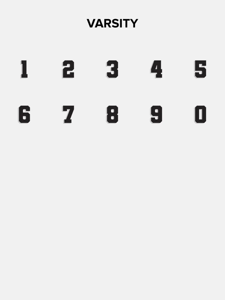 Varsity Number Custom Ring - Silver/Pavé-Blues Comming