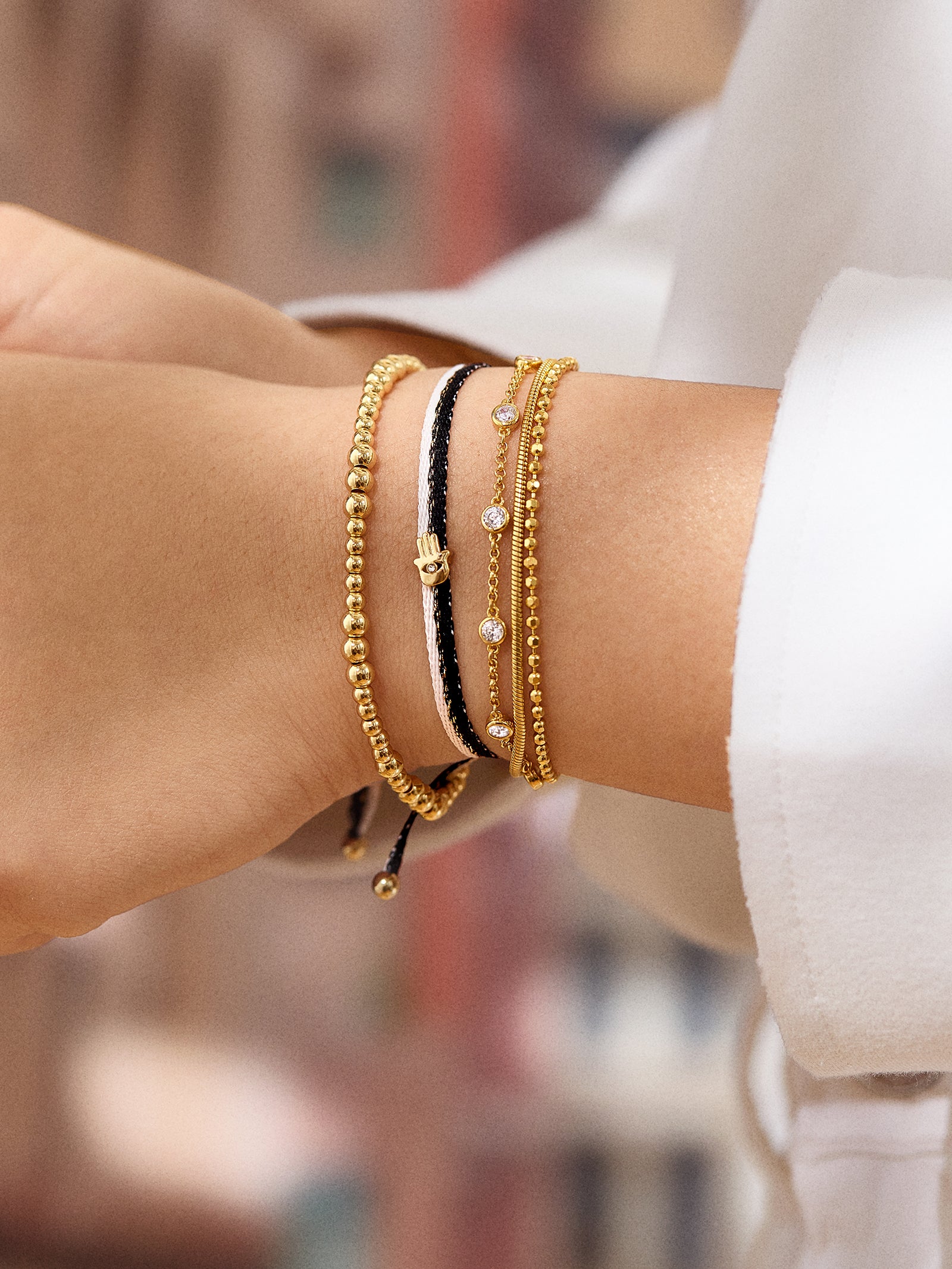 Custom Ribbon Bracelet - Black & White Ribbon-Blues Comming