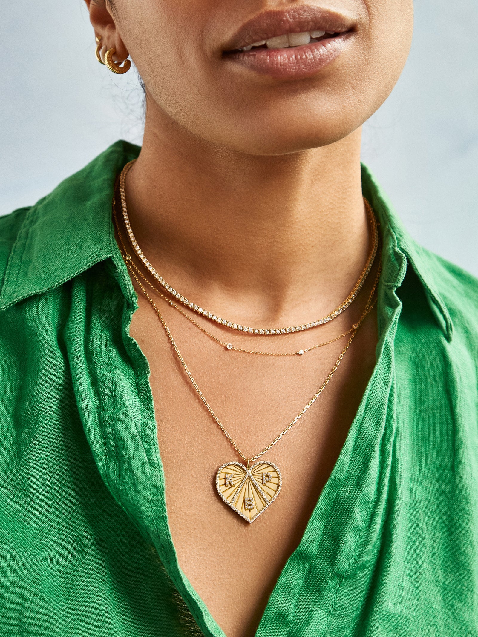18K Gold Custom Heart Necklace-Blues Comming