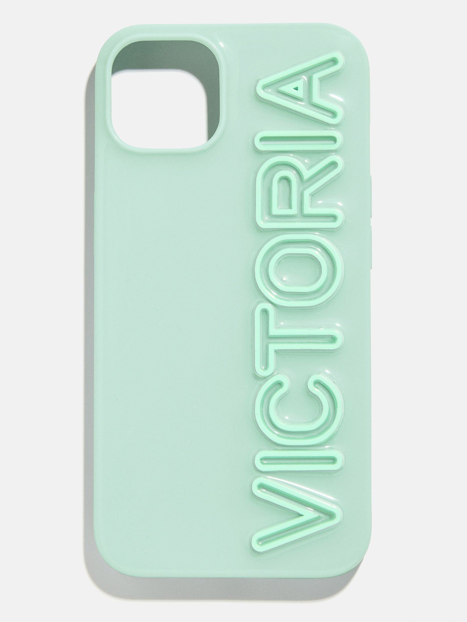 Fine Line Custom iPhone Case - Mint Green/Mint Green-Blues Comming
