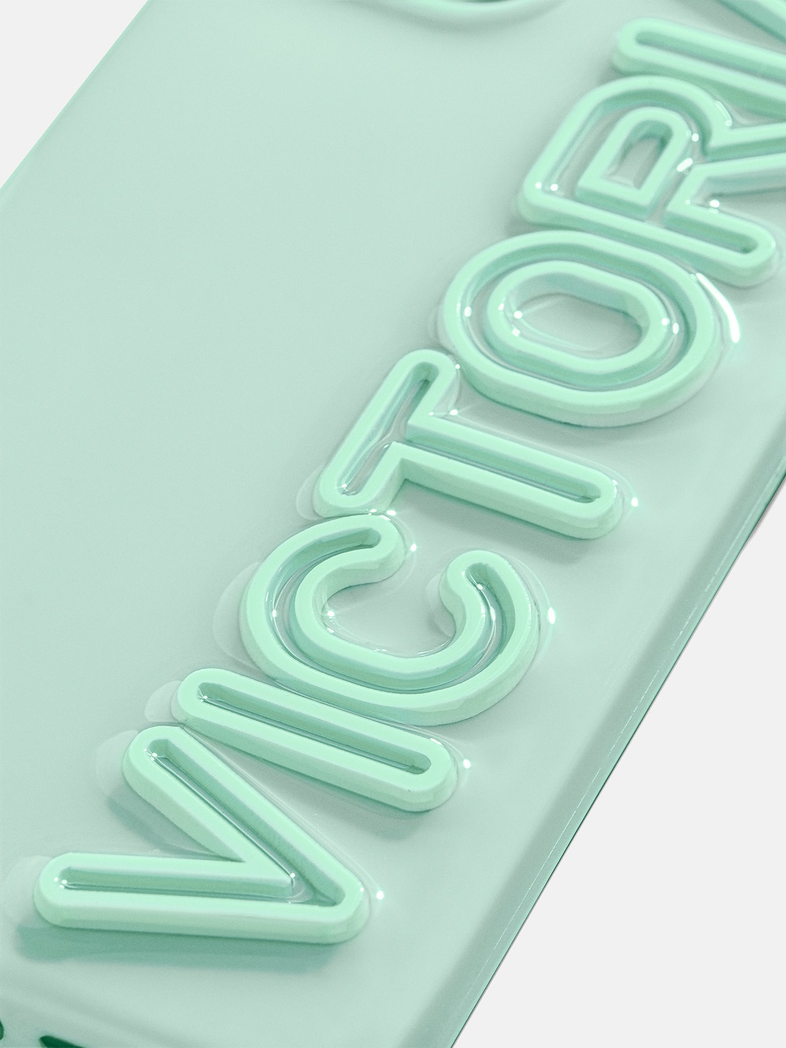Fine Line Custom iPhone Case - Mint Green/Mint Green-Blues Comming