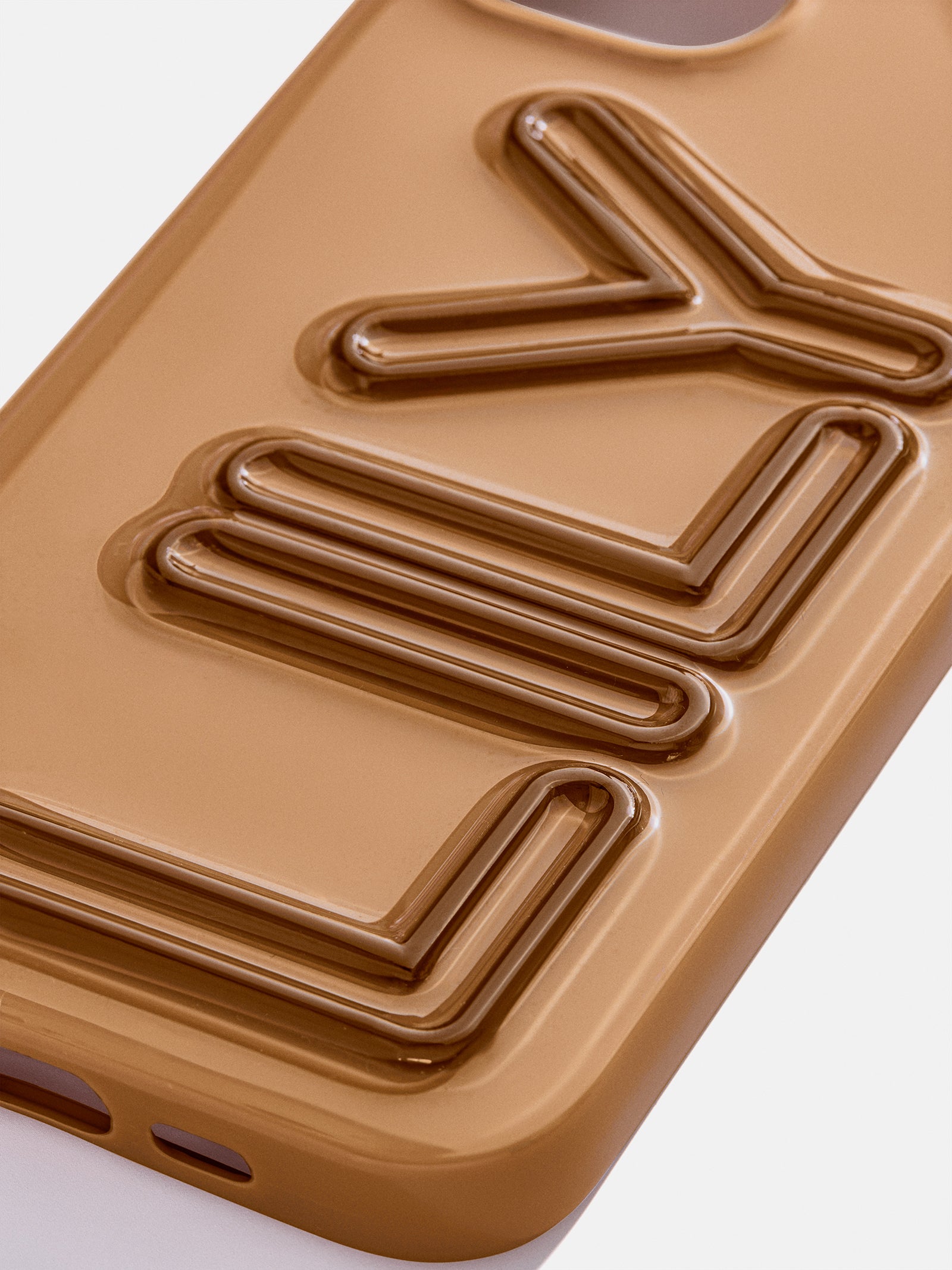 Fine Line Custom iPhone Case - Light Brown/Dark Brown-Blues Comming