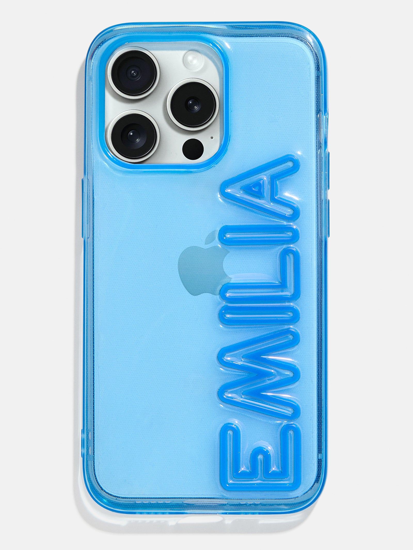 Fine Line Custom iPhone Case - Transparent Blue/Blue-Blues Comming