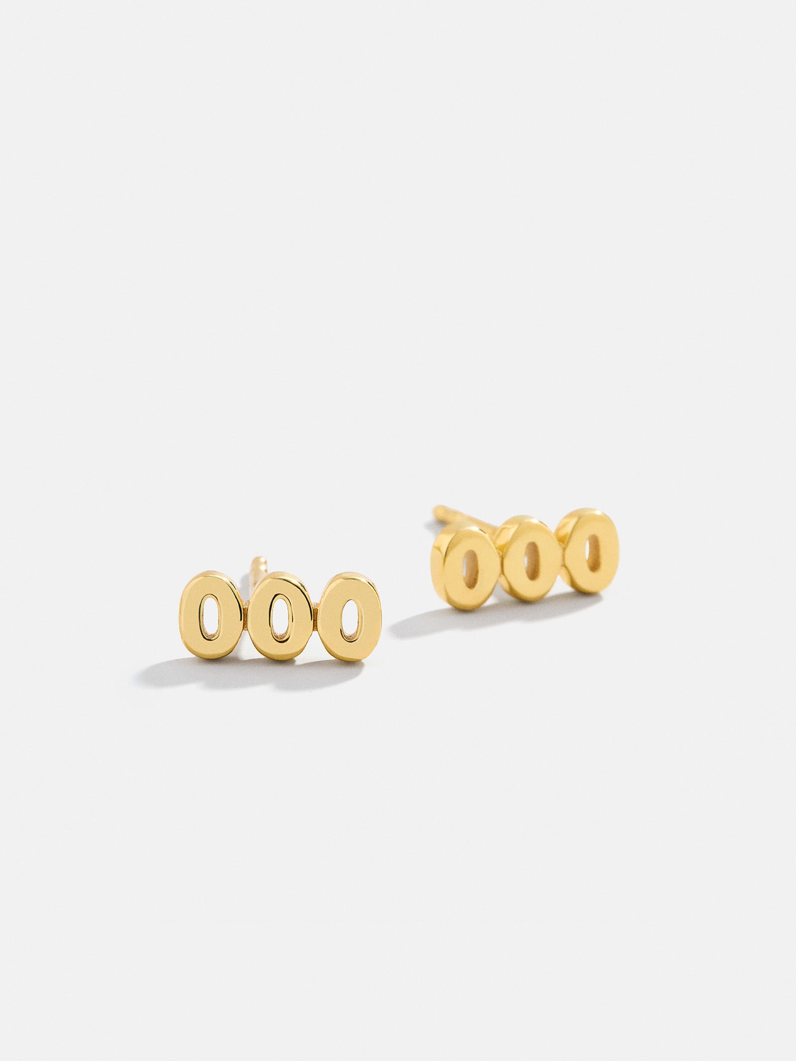 18K Gold Angel Number Earrings - Gold-Blues Comming