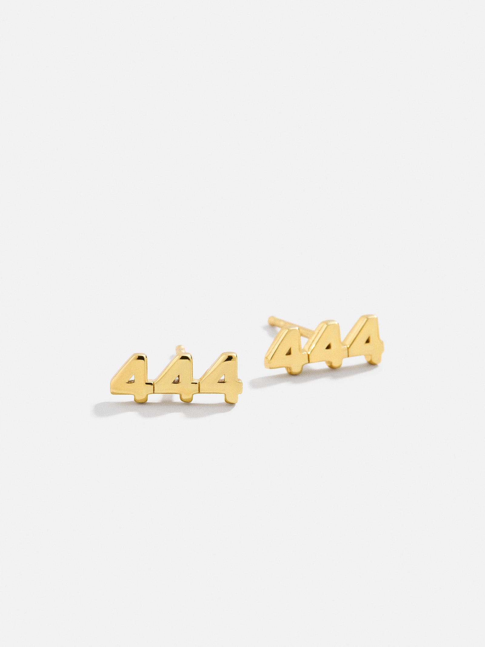 18K Gold Angel Number Earrings - Gold-Blues Comming