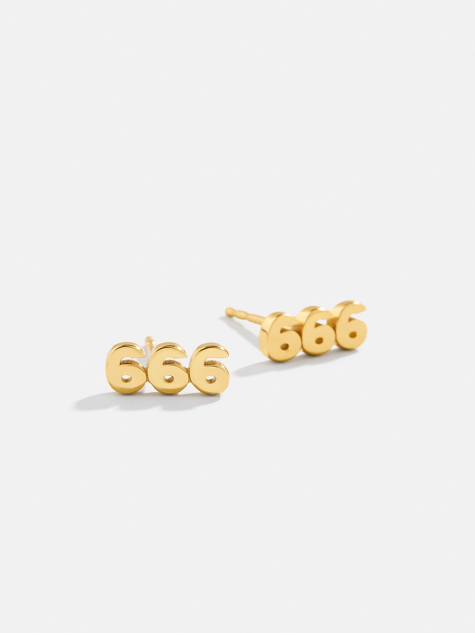 18K Gold Angel Number Earrings - Gold-Blues Comming