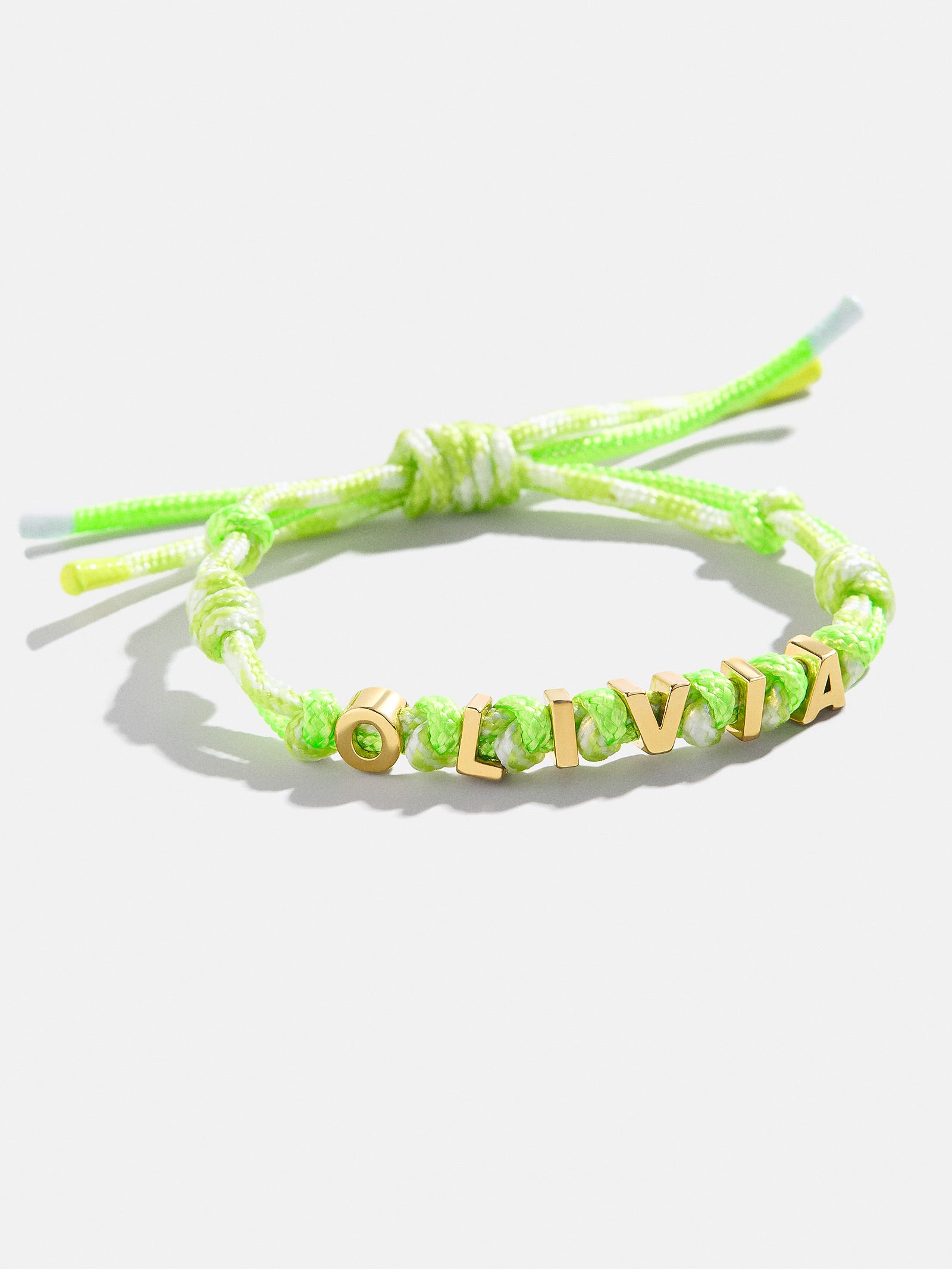 Paracord Waterproof Custom Nameplate Bracelet - Light Lime Green-Blues Comming