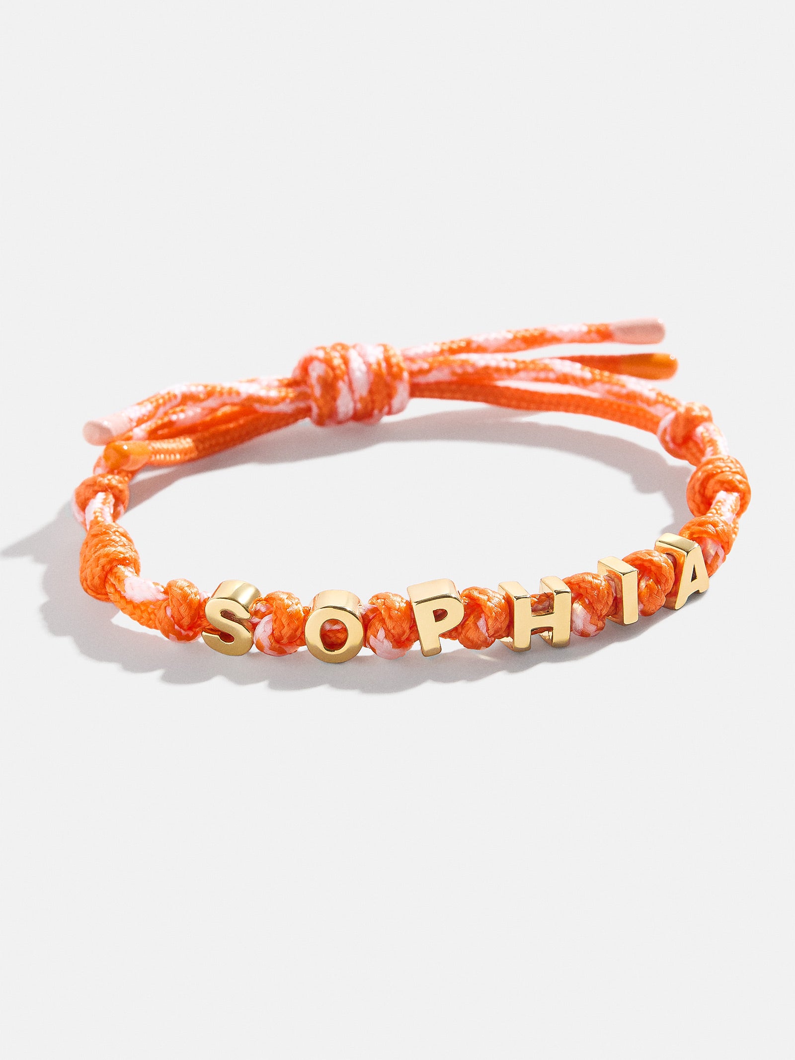 Paracord Waterproof Custom Nameplate Bracelet - Orange Tangerine-Blues Comming