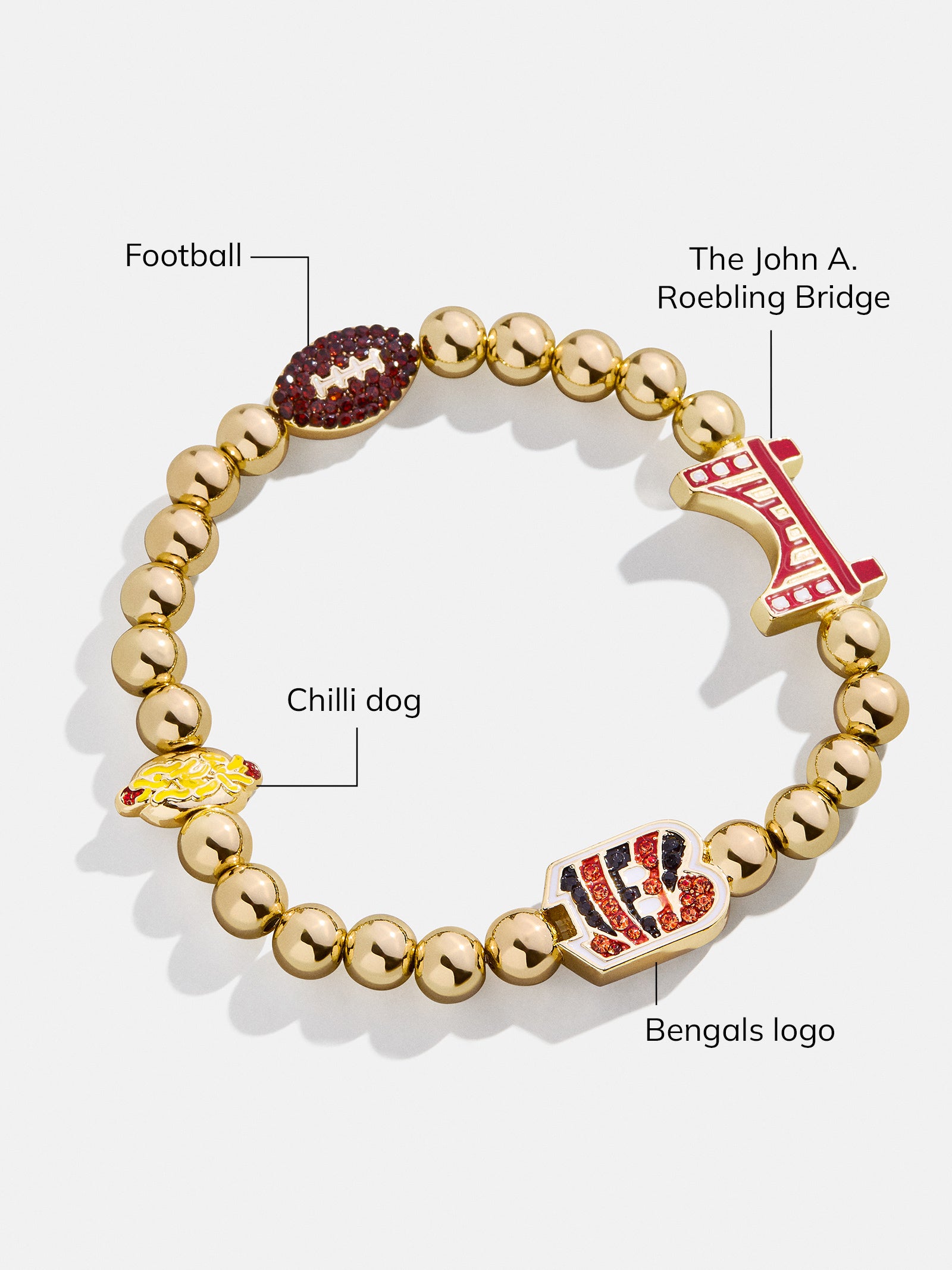 NFL Pisa Charm Bracelet - Cincinnati Bengals-Blues Comming