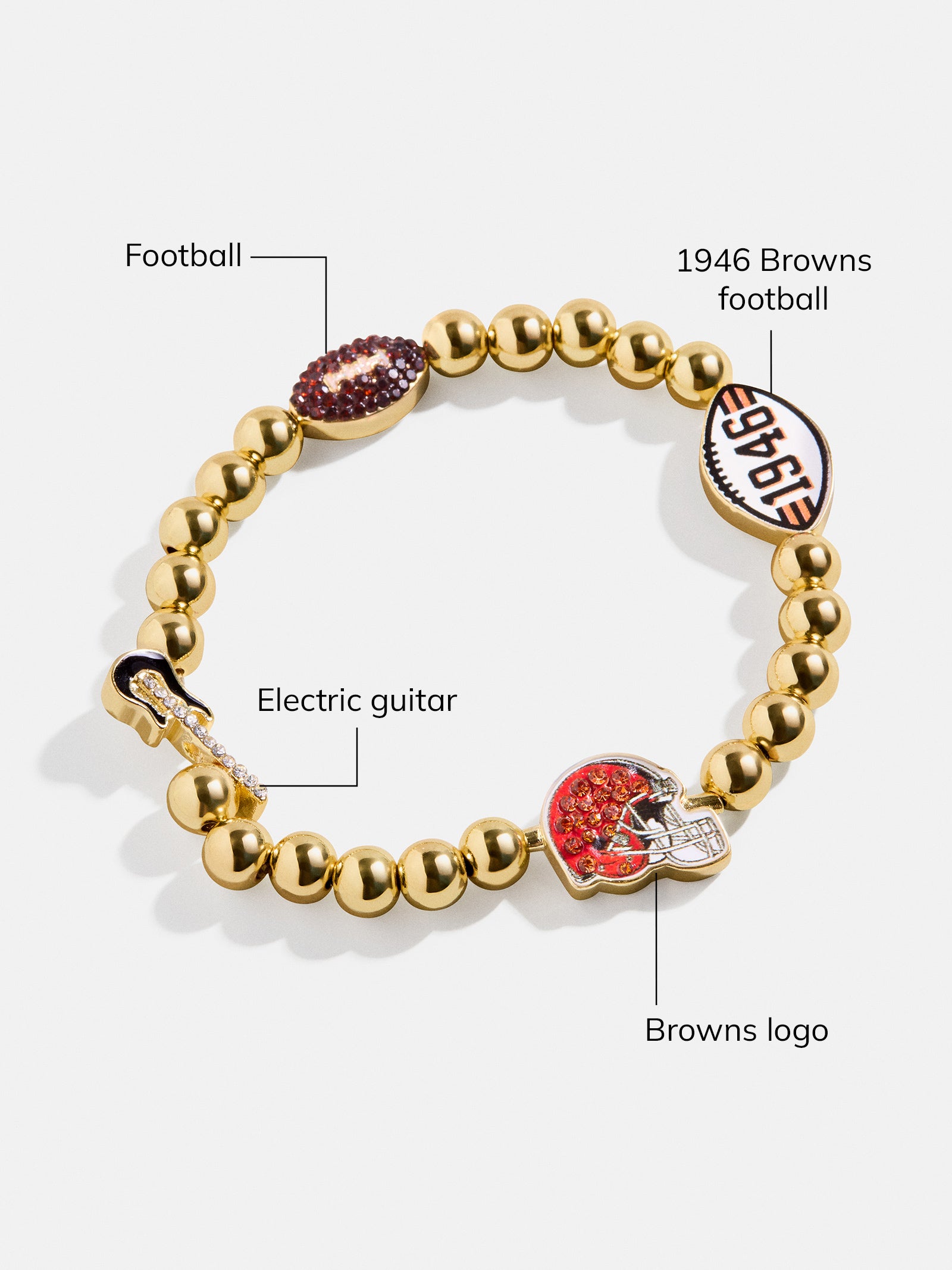 NFL Pisa Charm Bracelet - Cleveland Browns-Blues Comming