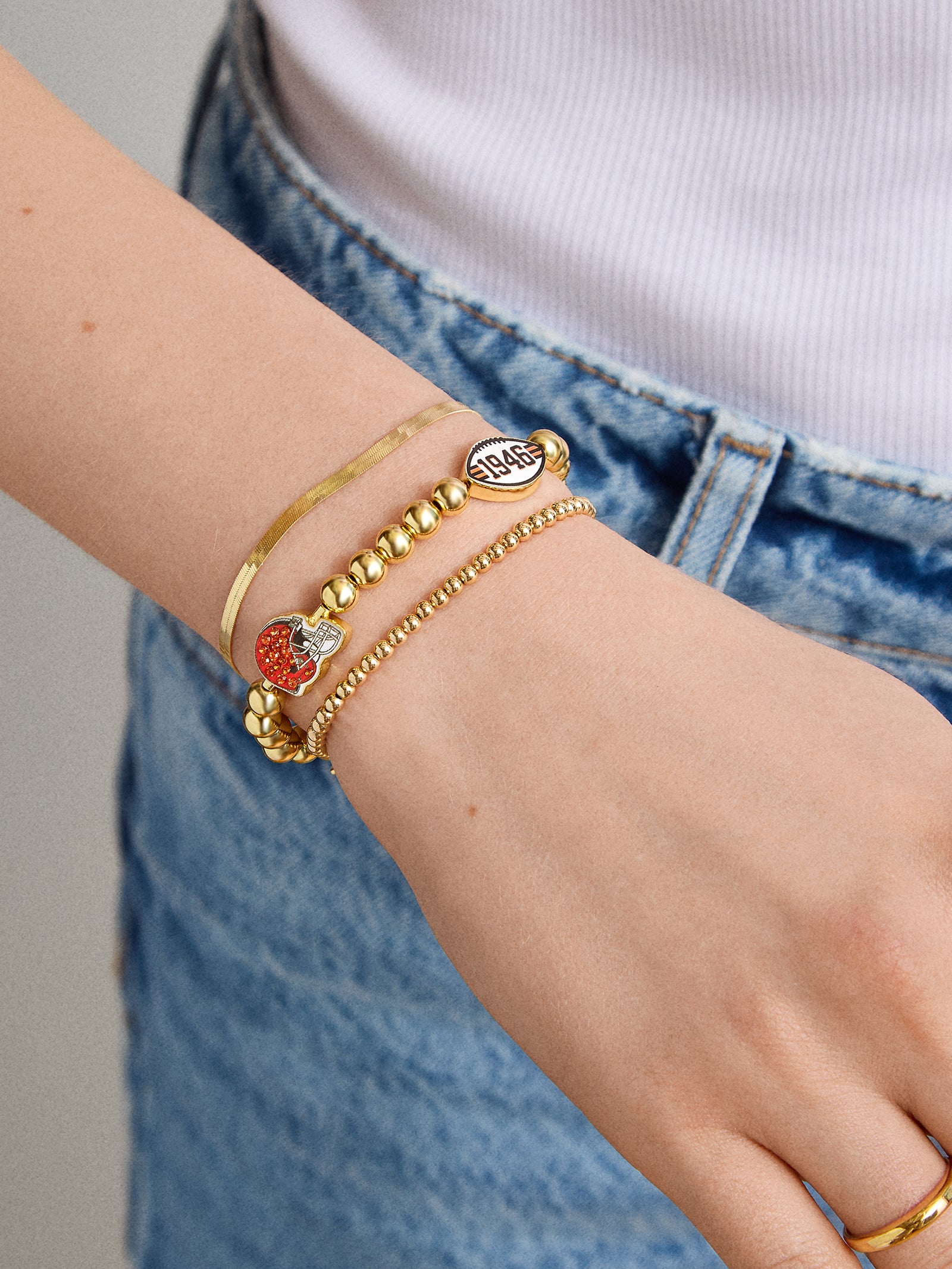 NFL Pisa Charm Bracelet - Cleveland Browns-Blues Comming