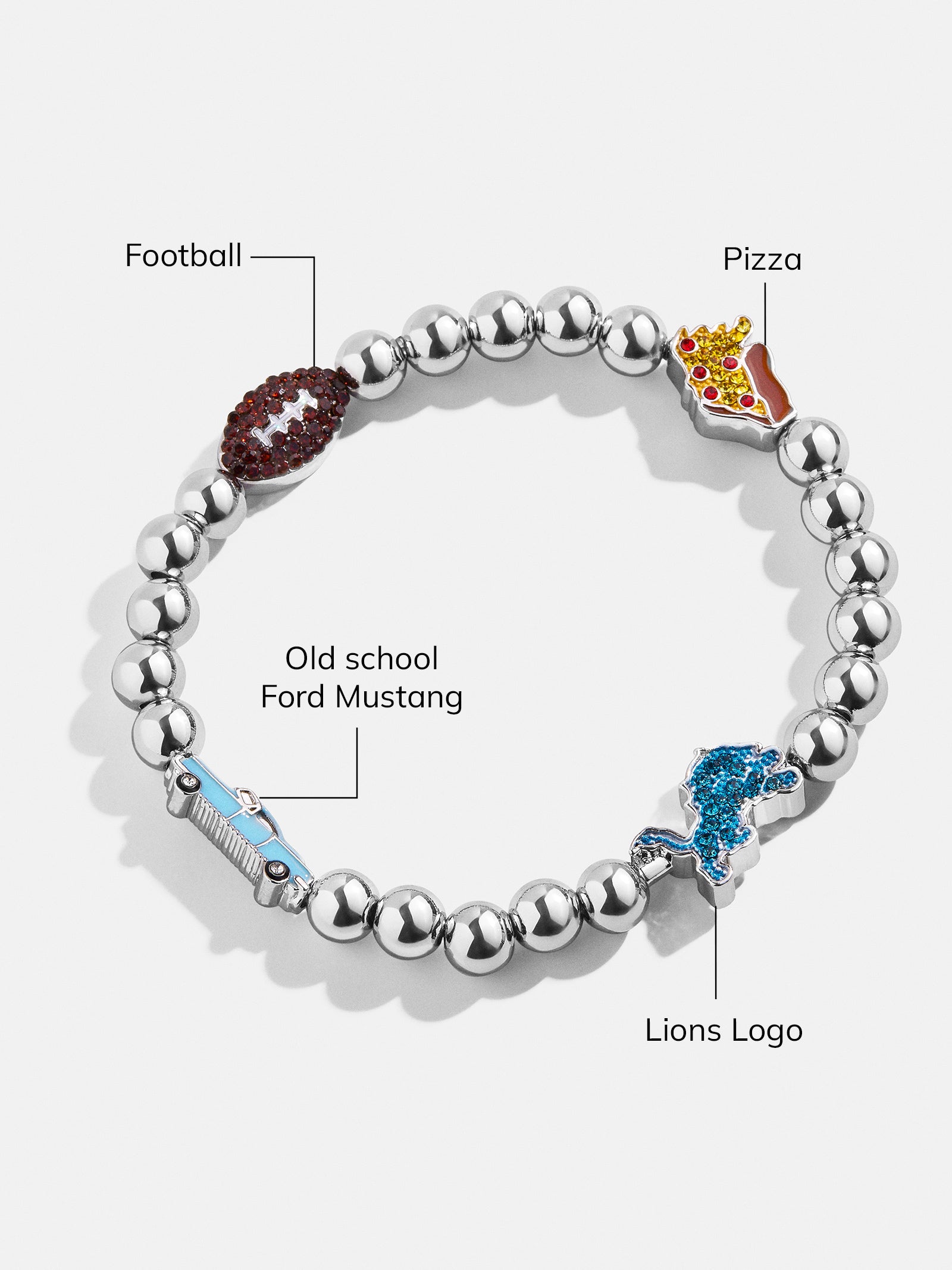 NFL Pisa Charm Bracelet - Detroit Lions-Blues Comming
