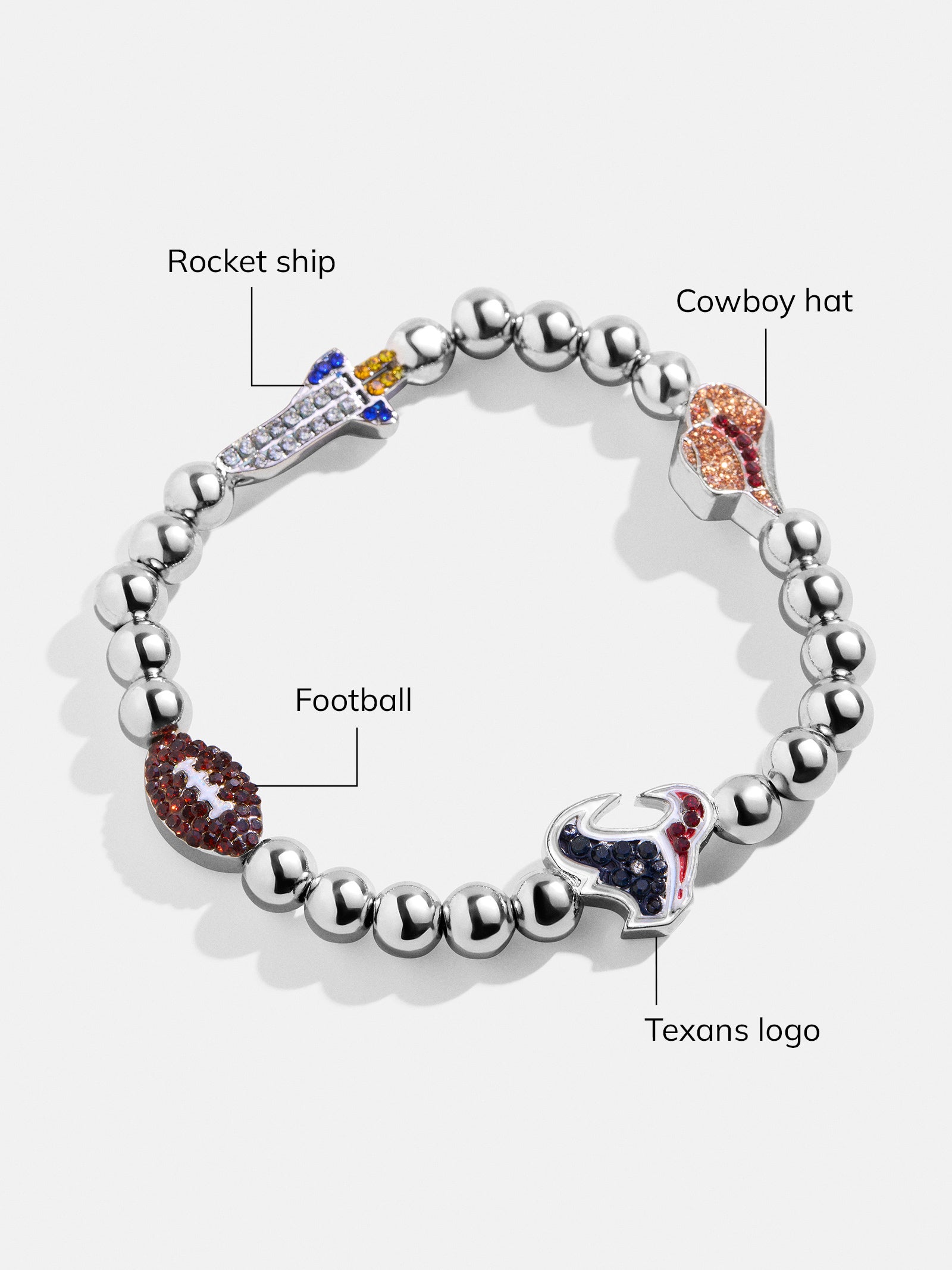 NFL Pisa Charm Bracelet - Houston Texans-Blues Comming
