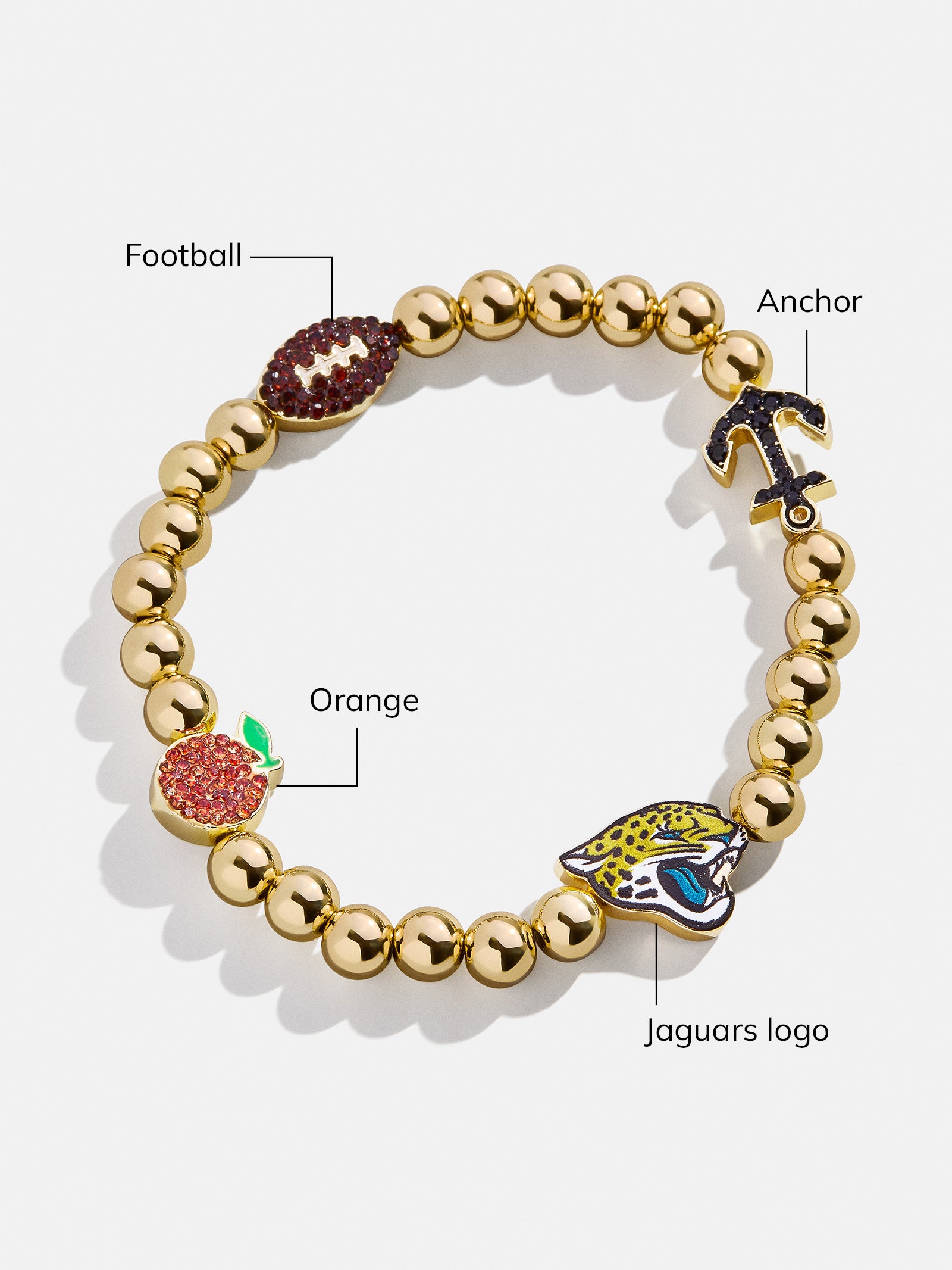 NFL Pisa Charm Bracelet - Jacksonville Jaguars-Blues Comming