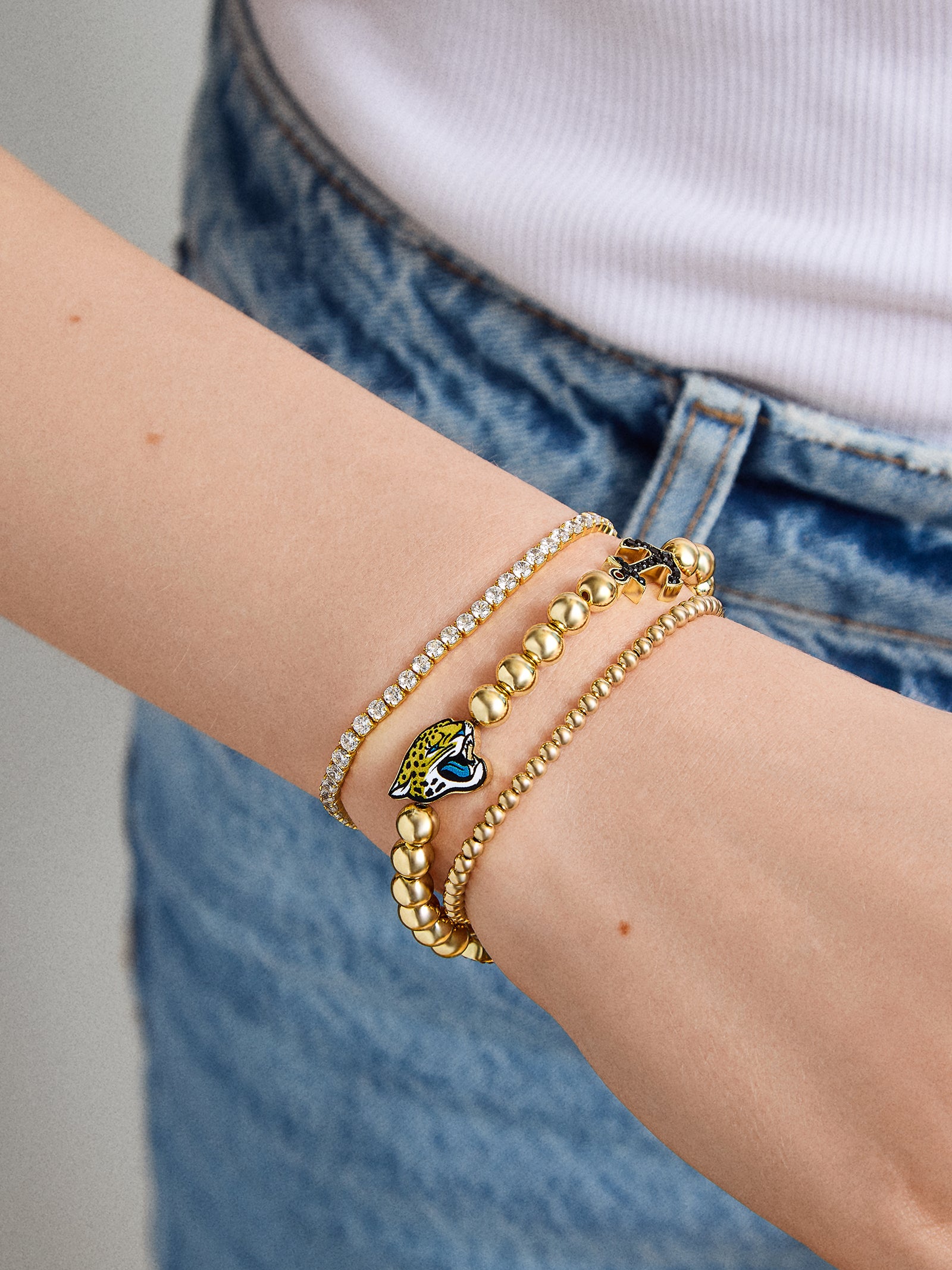 NFL Pisa Charm Bracelet - Jacksonville Jaguars-Blues Comming