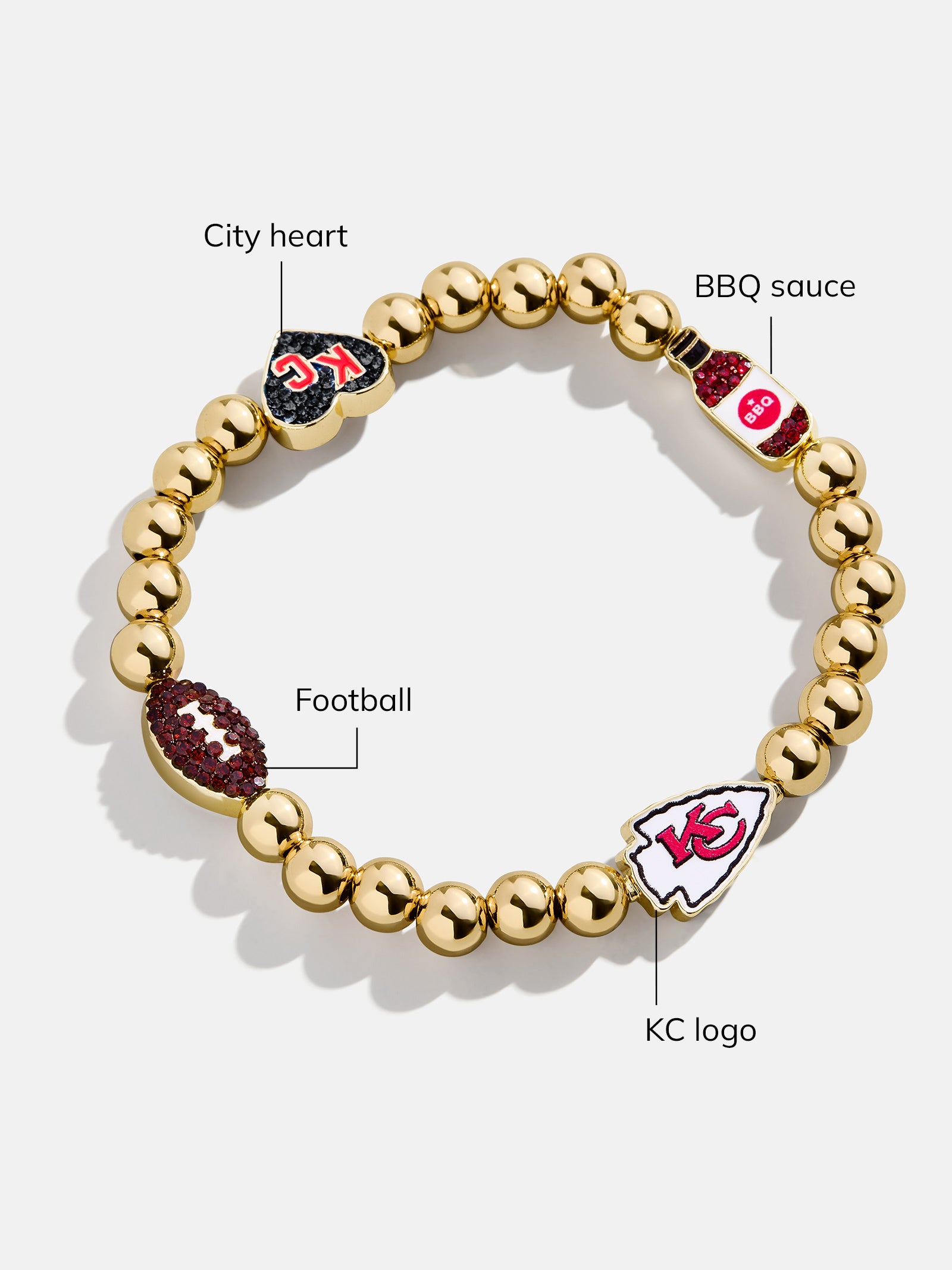 NFL Pisa Charm Bracelet - Kansas City Chiefs-Blues Comming