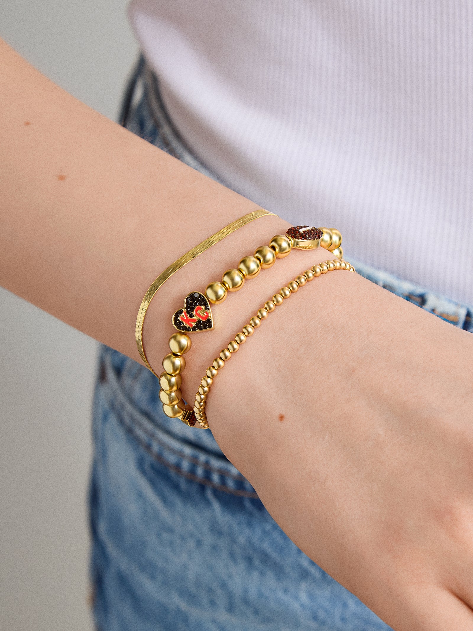 NFL Pisa Charm Bracelet - Kansas City Chiefs-Blues Comming