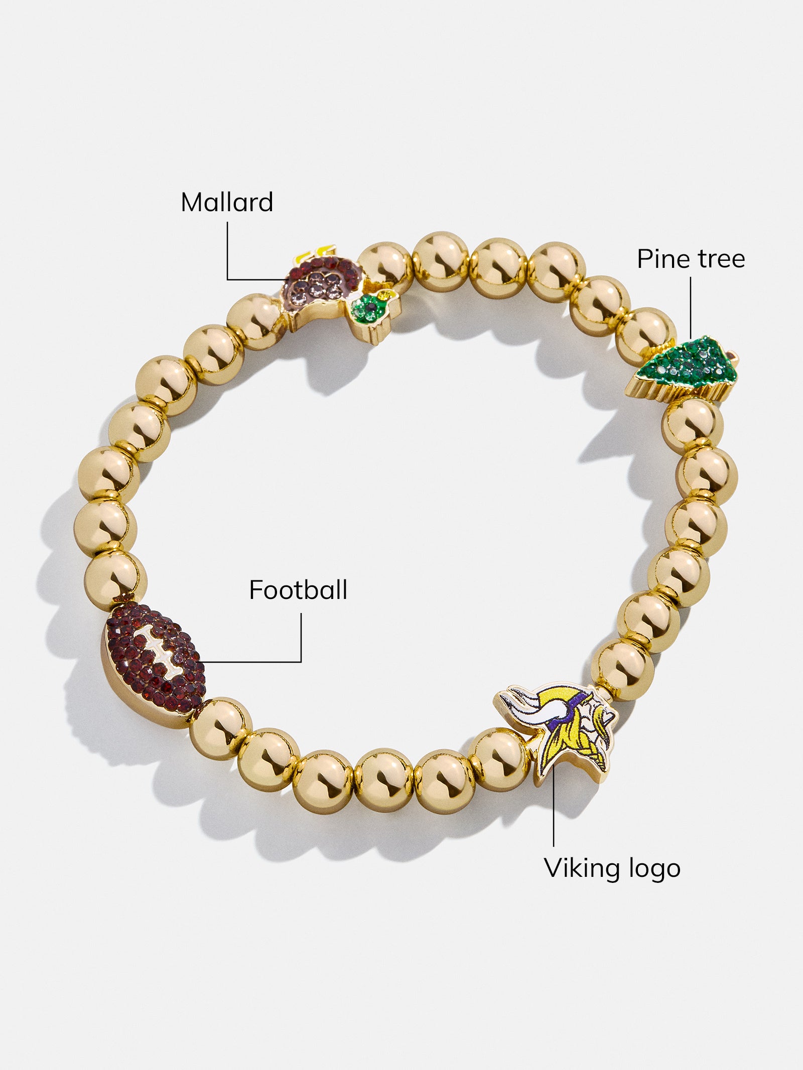 NFL Pisa Charm Bracelet - Minnesota Vikings-Blues Comming