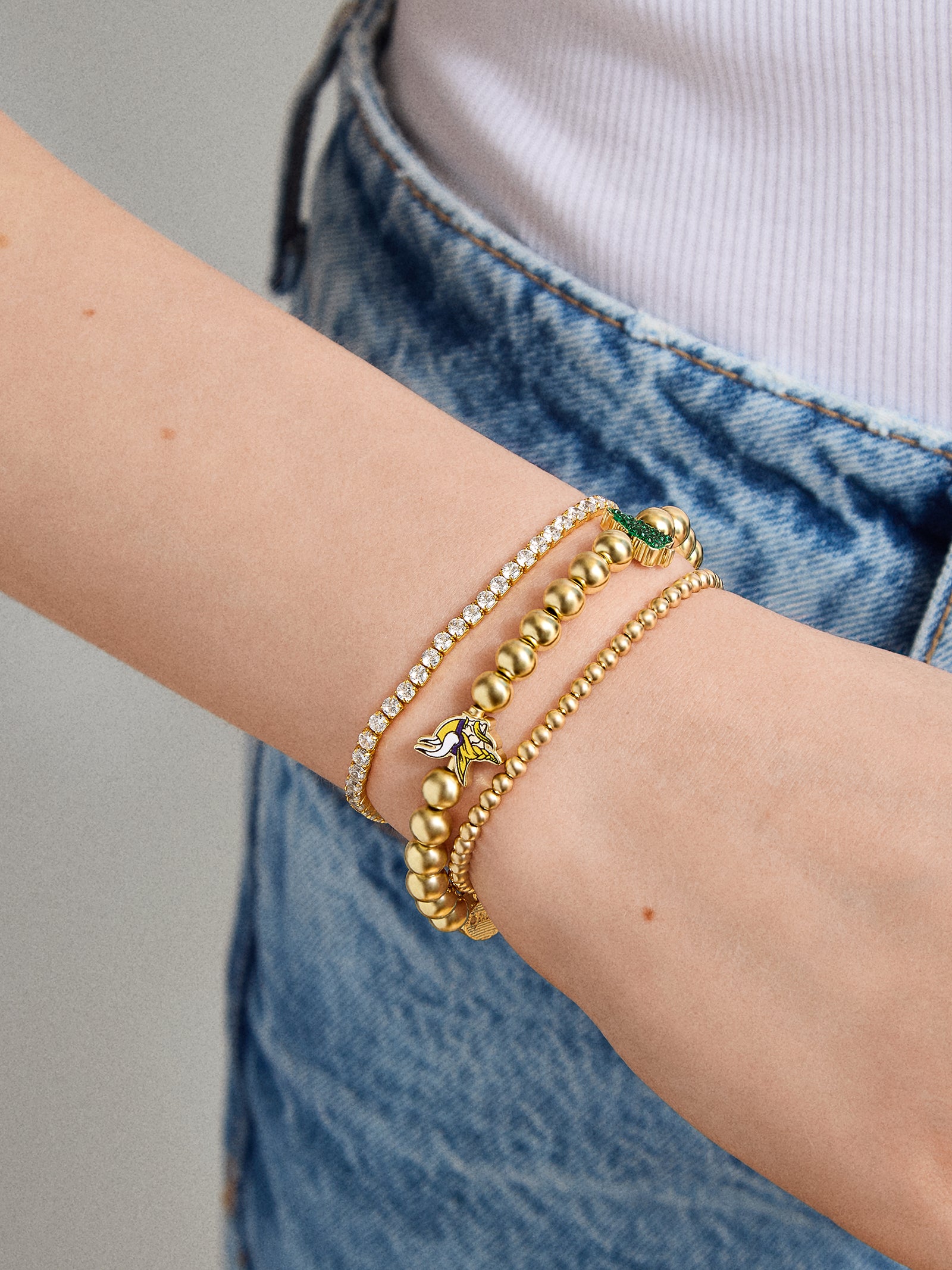 NFL Pisa Charm Bracelet - Minnesota Vikings-Blues Comming