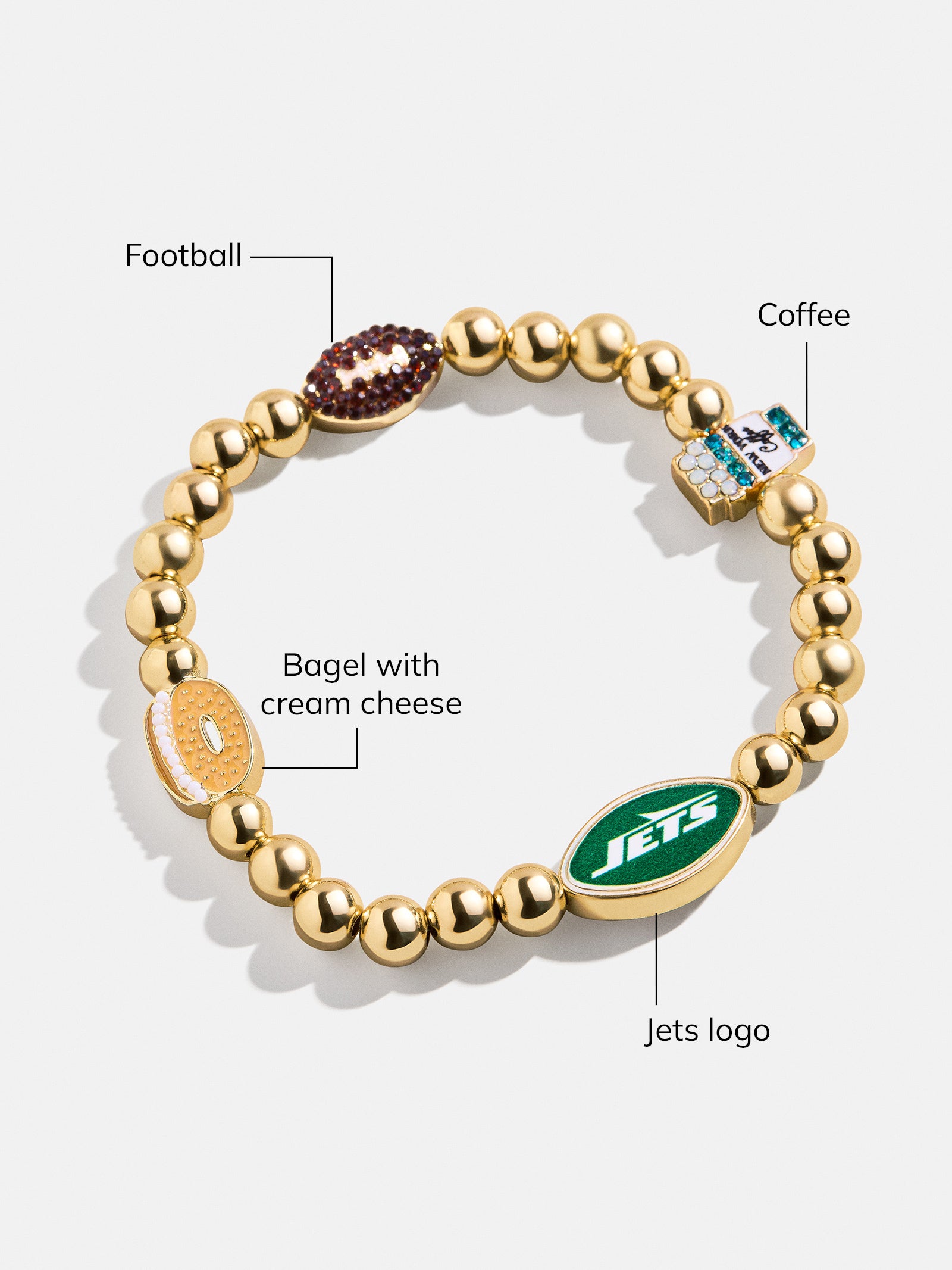 NFL Pisa Charm Bracelet - New York Jets-Blues Comming