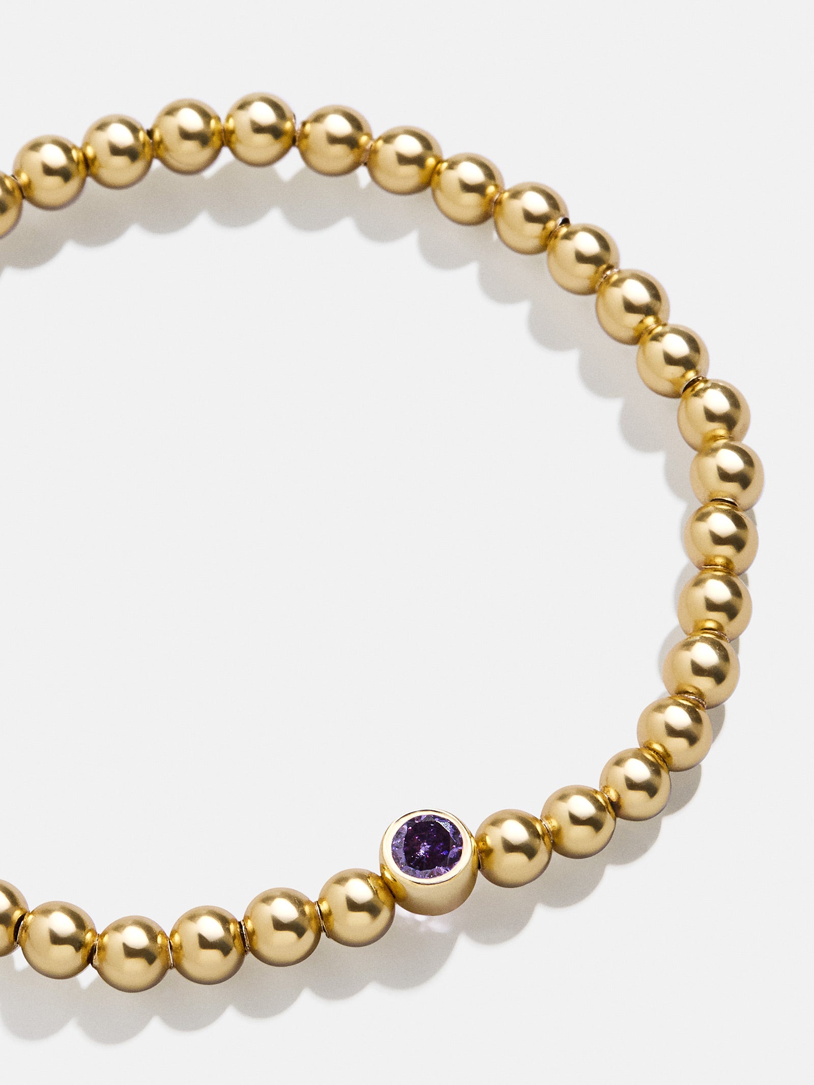 18K Gold Birthstone Pisa Bracelet - Amethyst-Blues Comming