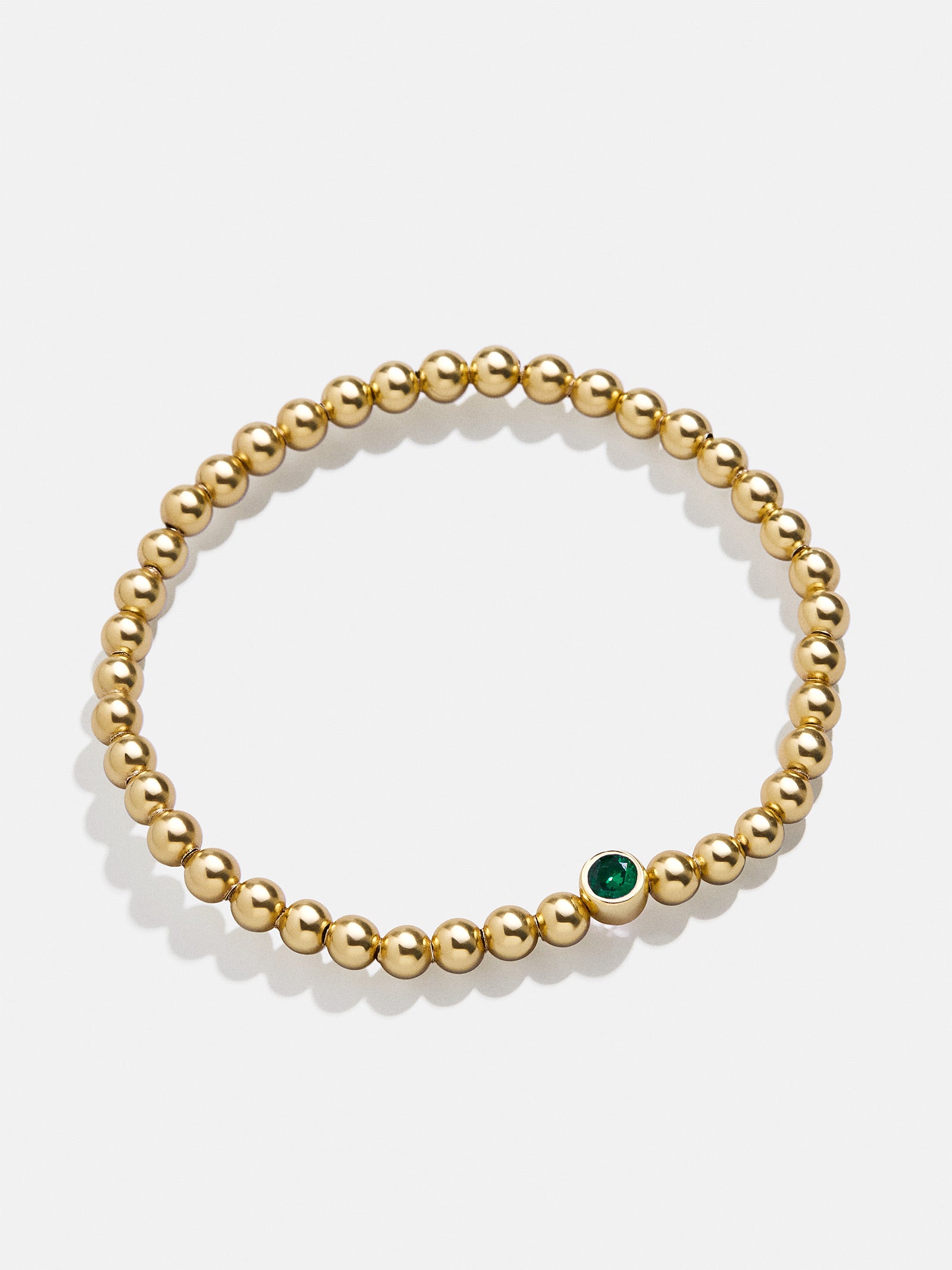 18K Gold Birthstone Pisa Bracelet - Emerald-Blues Comming