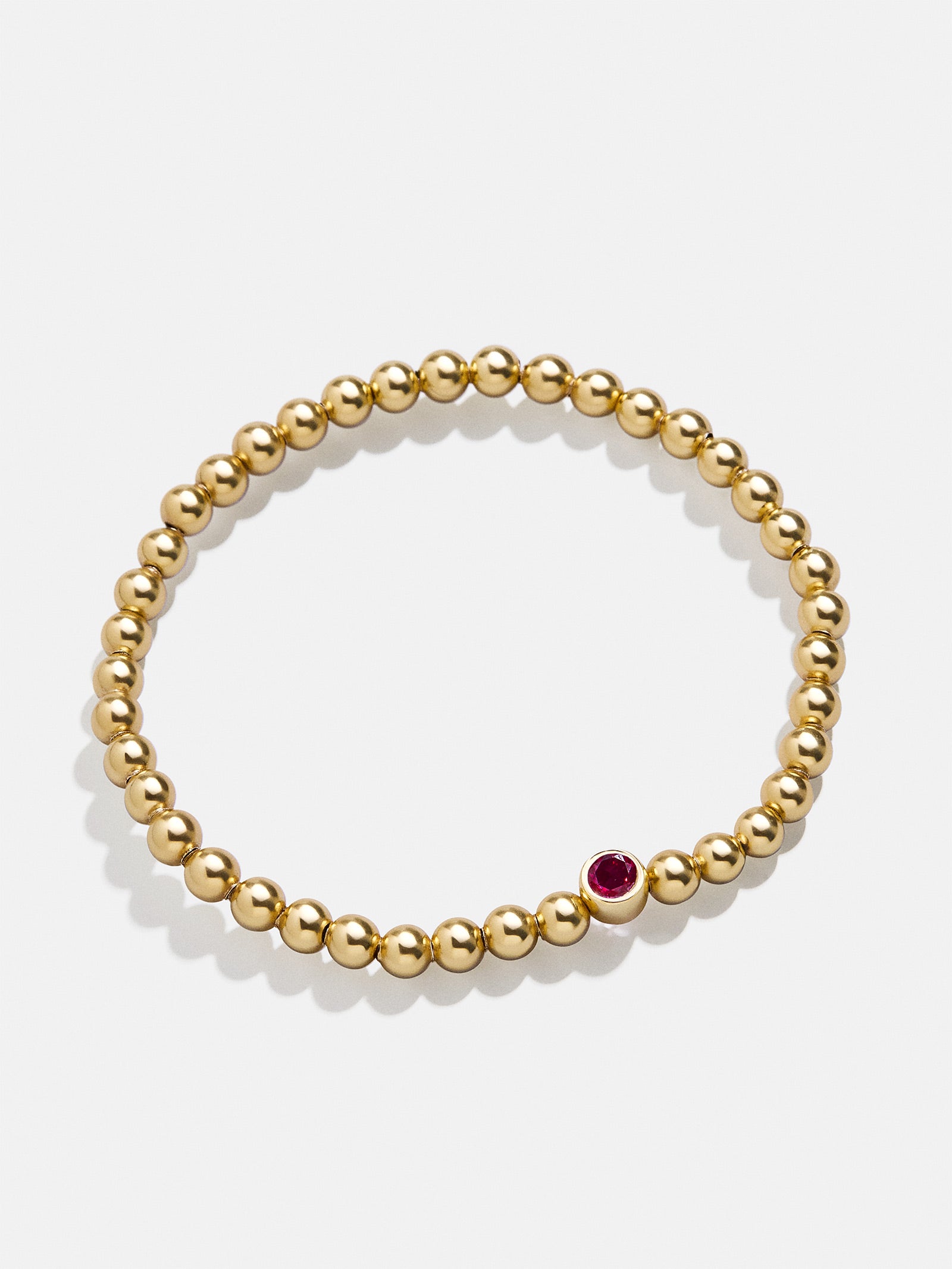 18K Gold Birthstone Pisa Bracelet - Ruby-Blues Comming