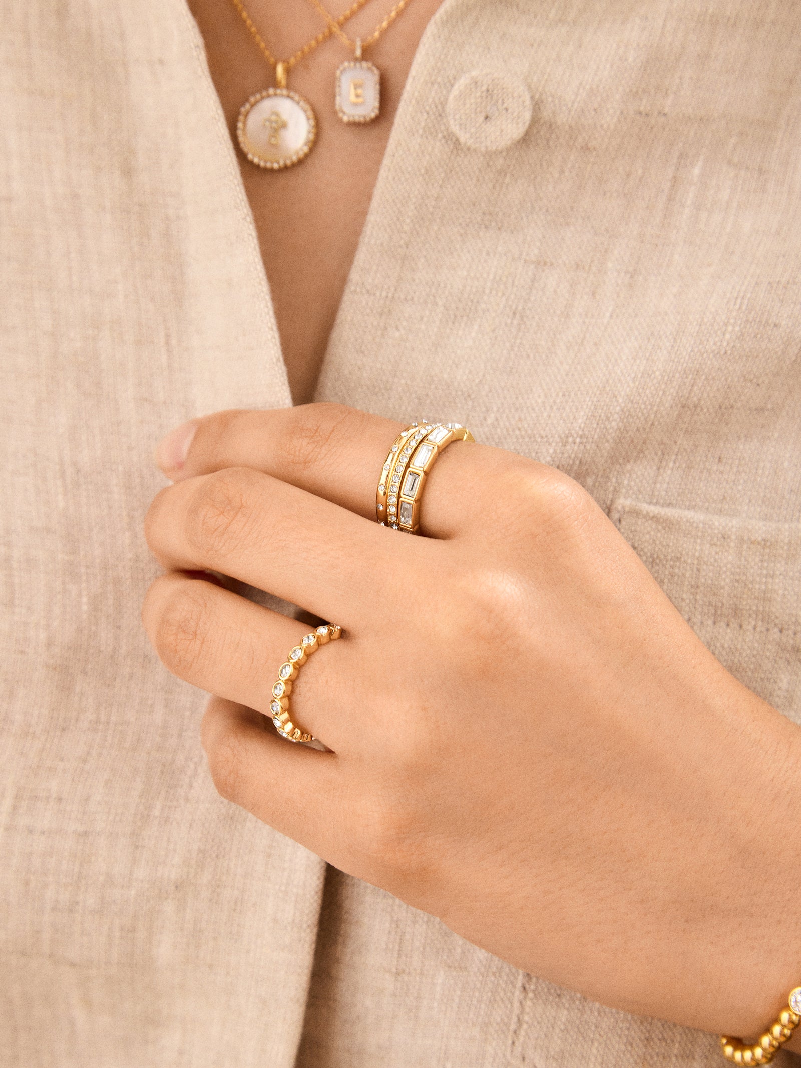 Poppy Ring - Gold/Pavé-Blues Comming